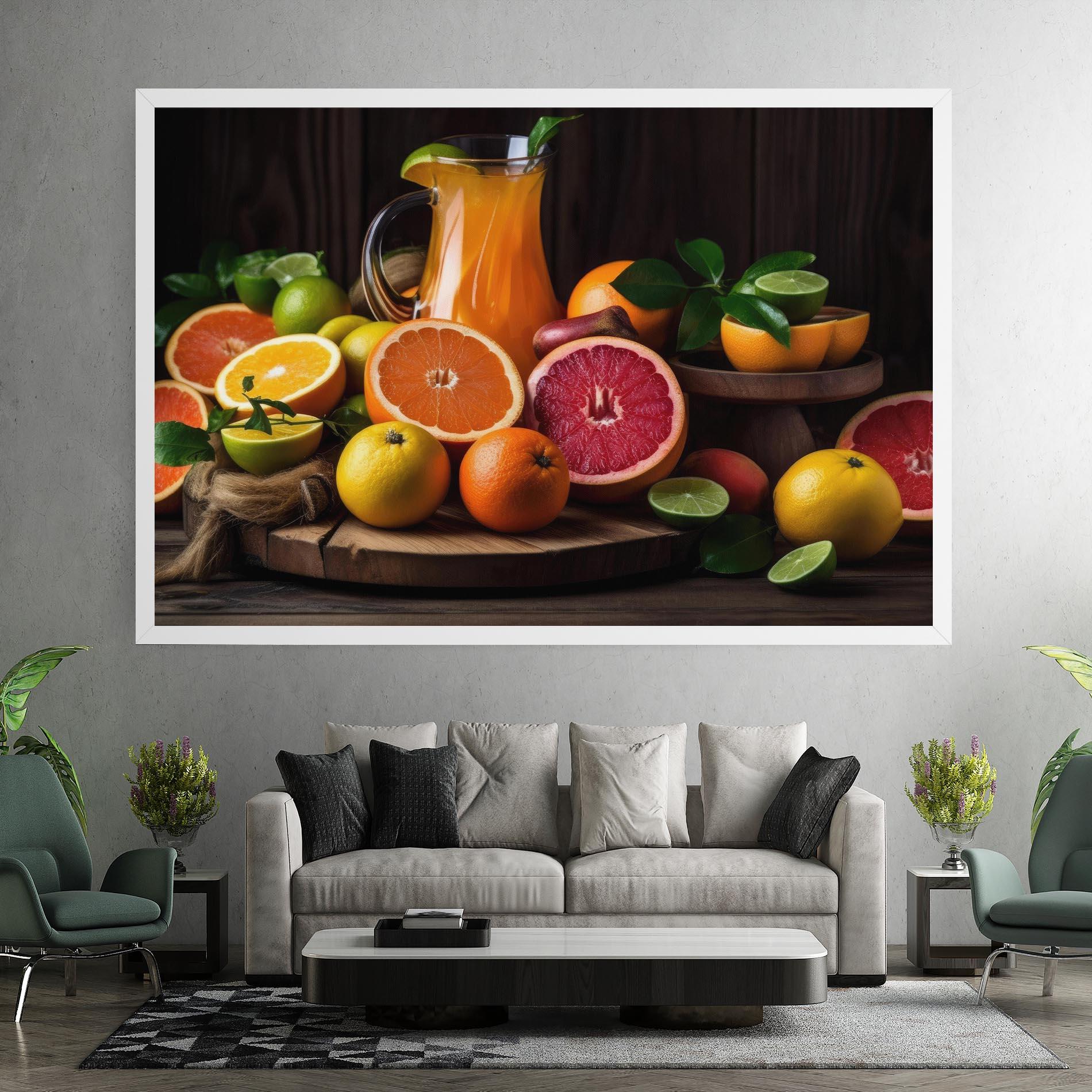 Tablou Canvas Glass Of Orange Juice mockup 7