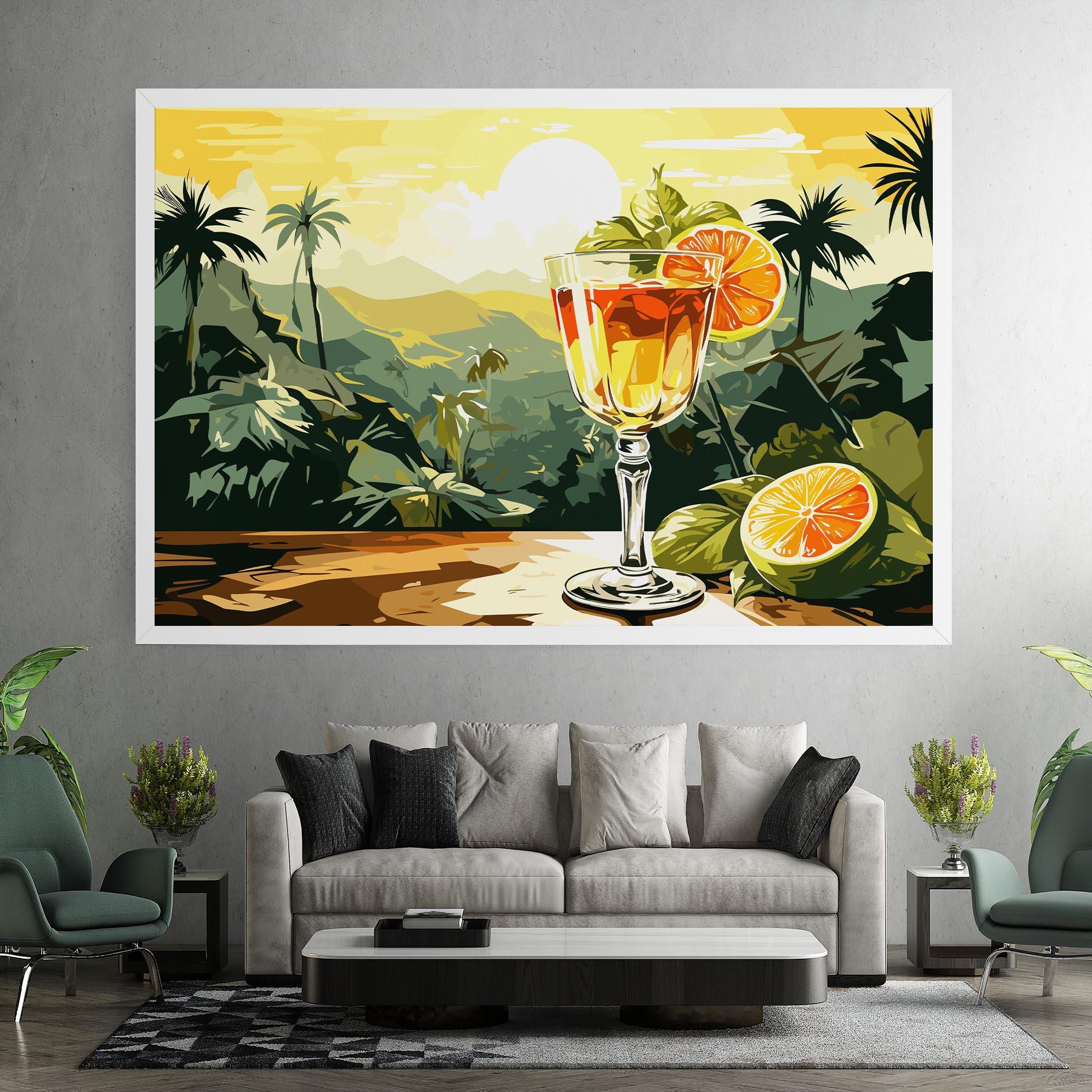 Tablou Canvas Orange Drink mockup 7