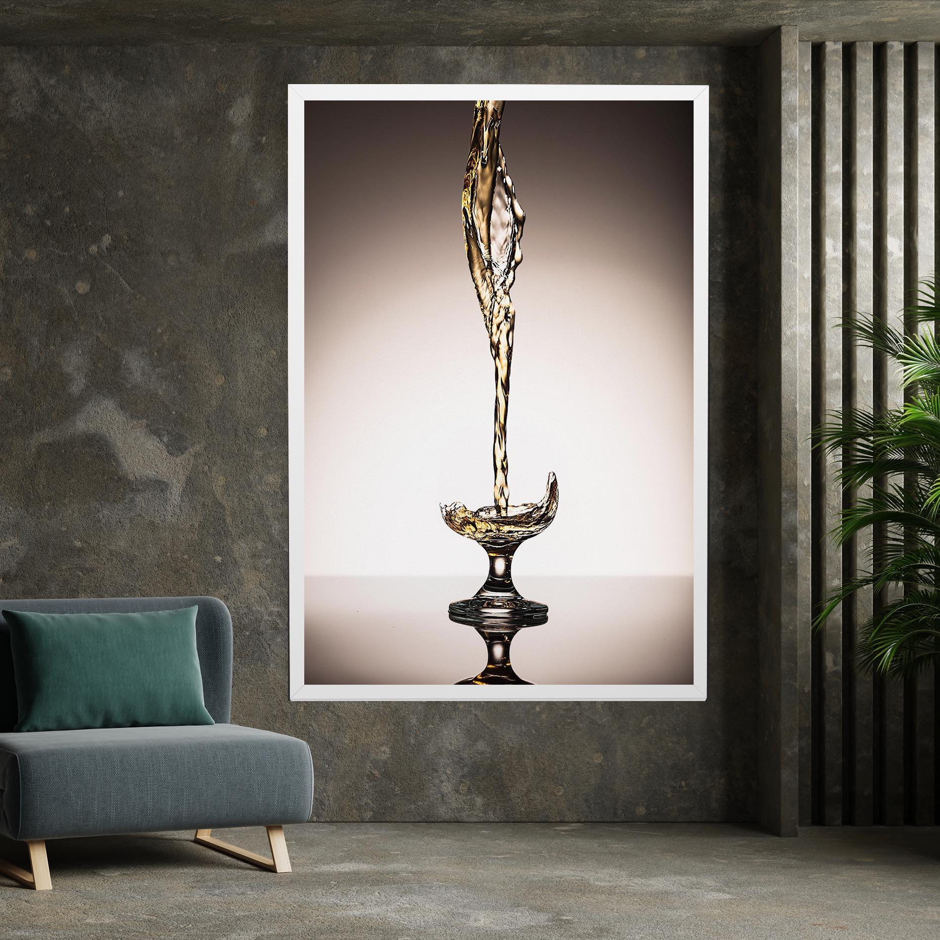 Tablou Canvas White Wine Splash mockup 7