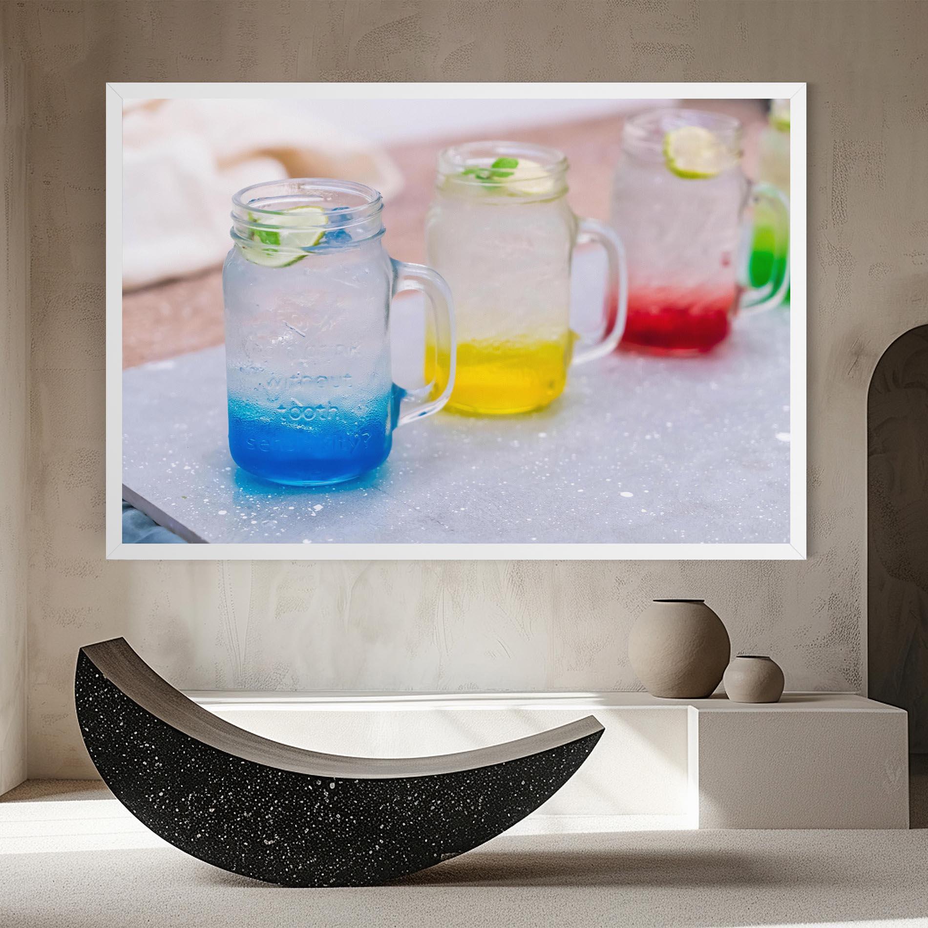 Tablou Canvas Colorful Italian Soda mockup 8