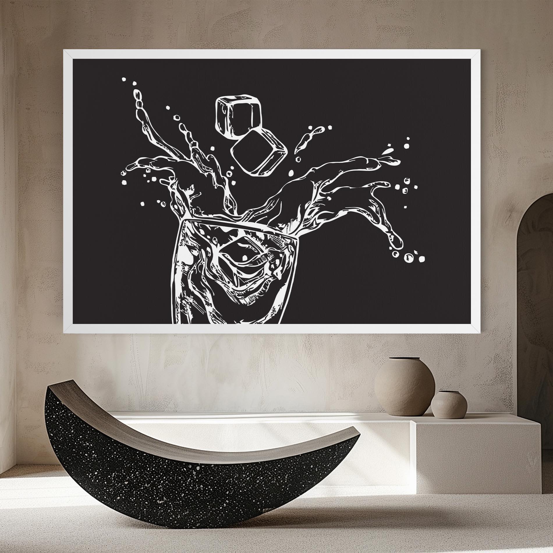 Tablou Canvas Ice Splash Drink mockup 8