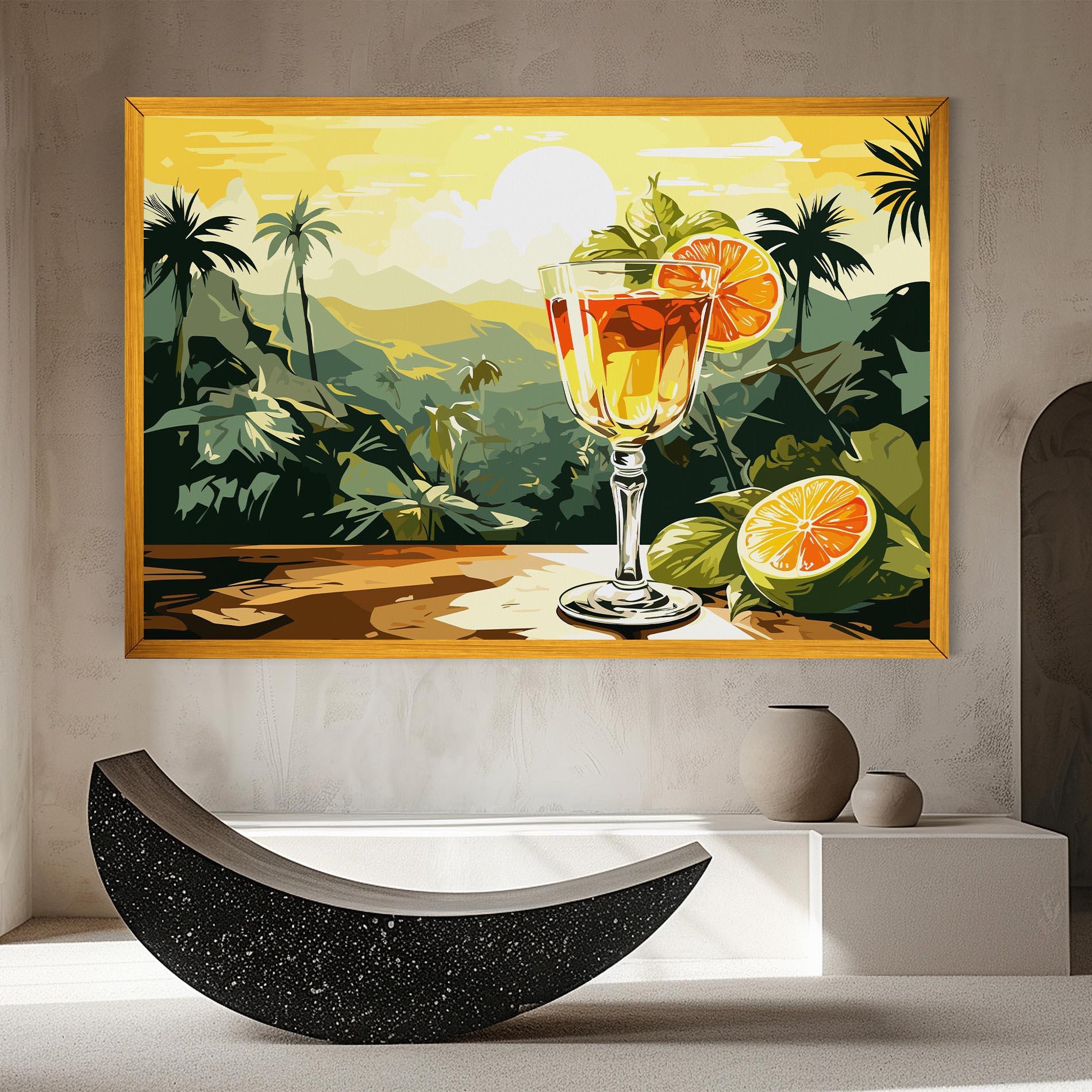 Tablou Canvas Orange Drink mockup 8