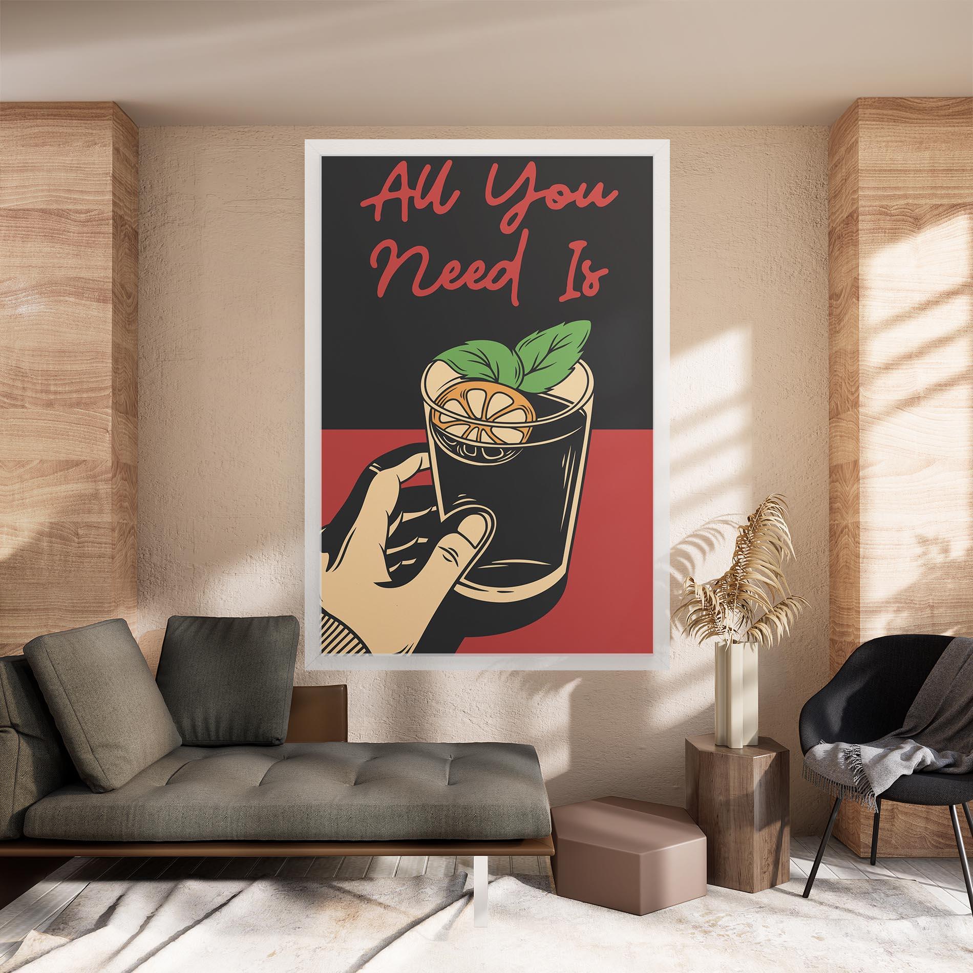 Tablou Canvas All U Need mockup 8