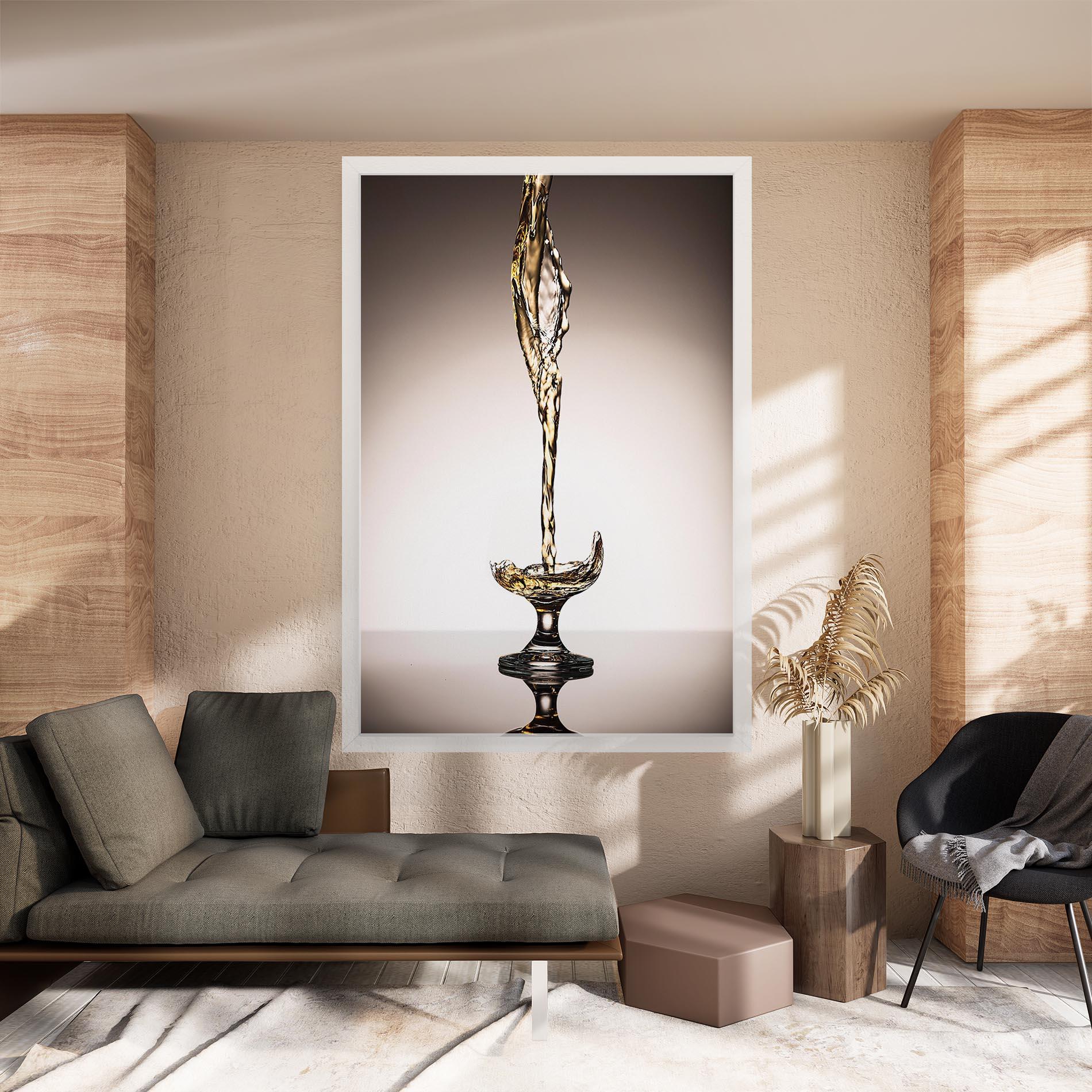 Tablou Canvas White Wine Splash mockup 8