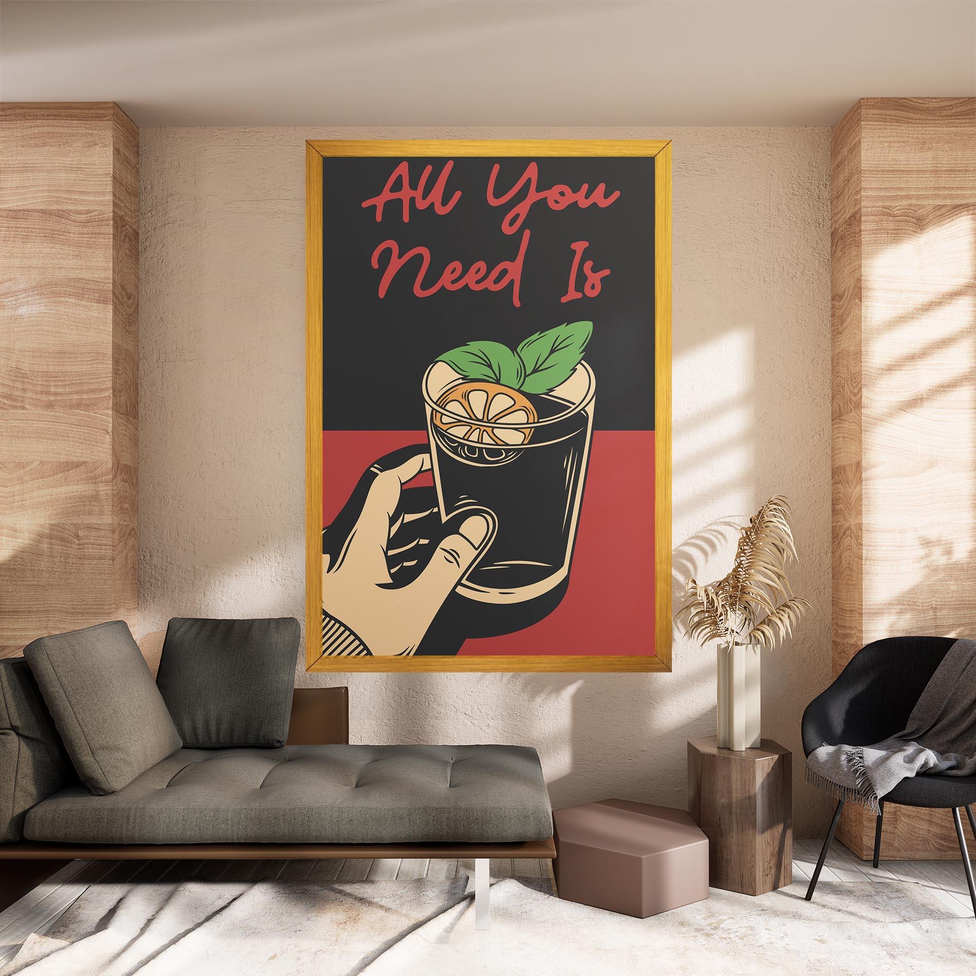 Tablou Canvas All U Need mockup 8