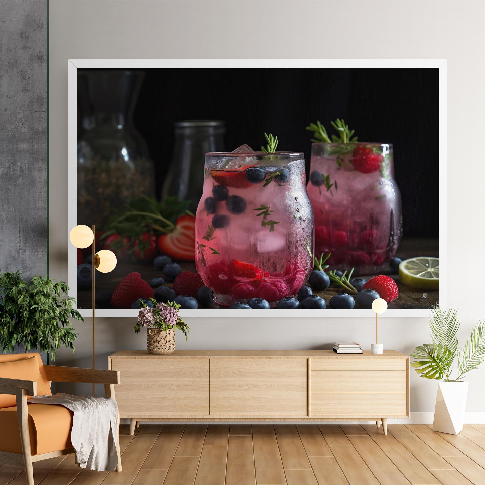 Tablou Canvas Berry Ice Drink mockup 9