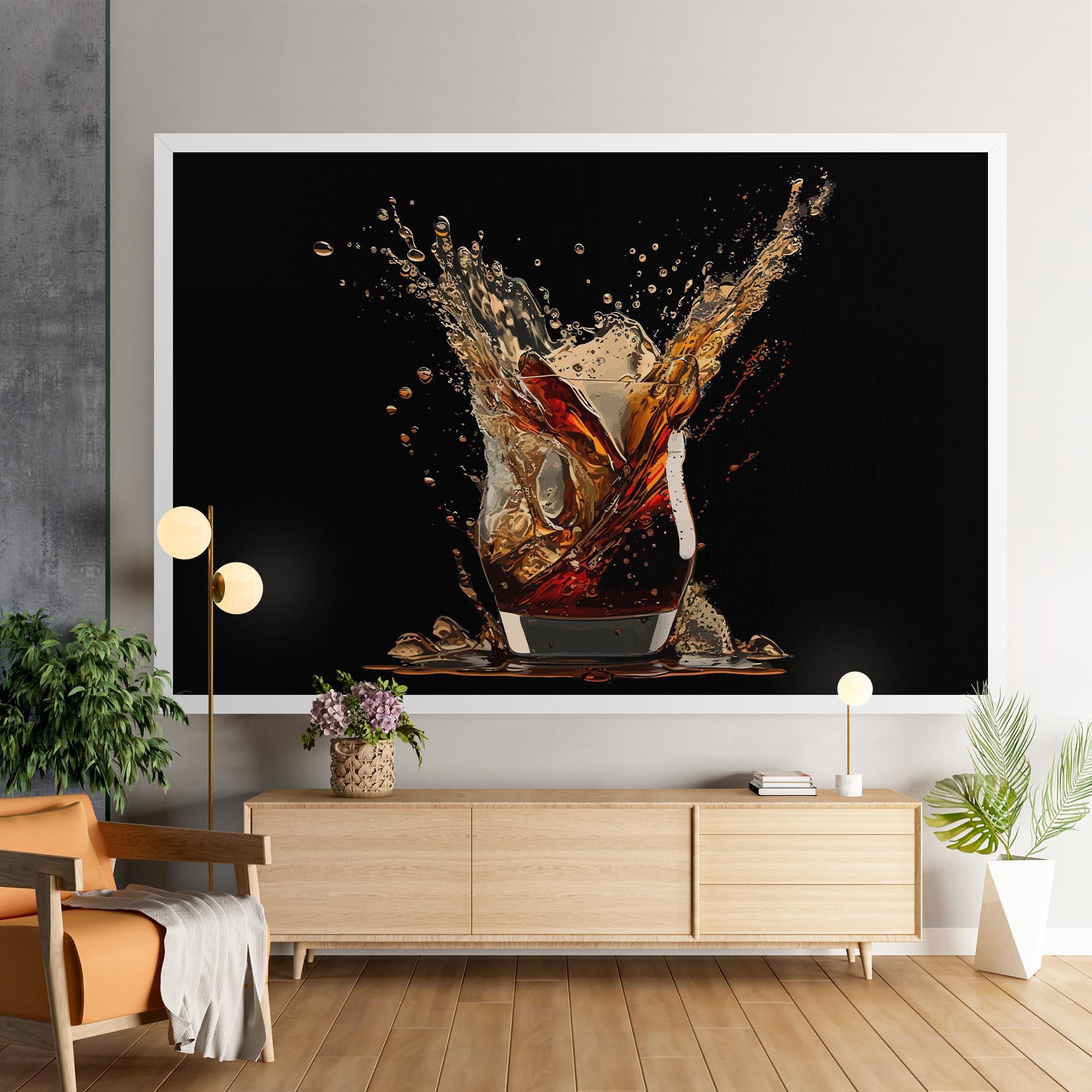 Tablou Canvas Cola Splash mockup 9