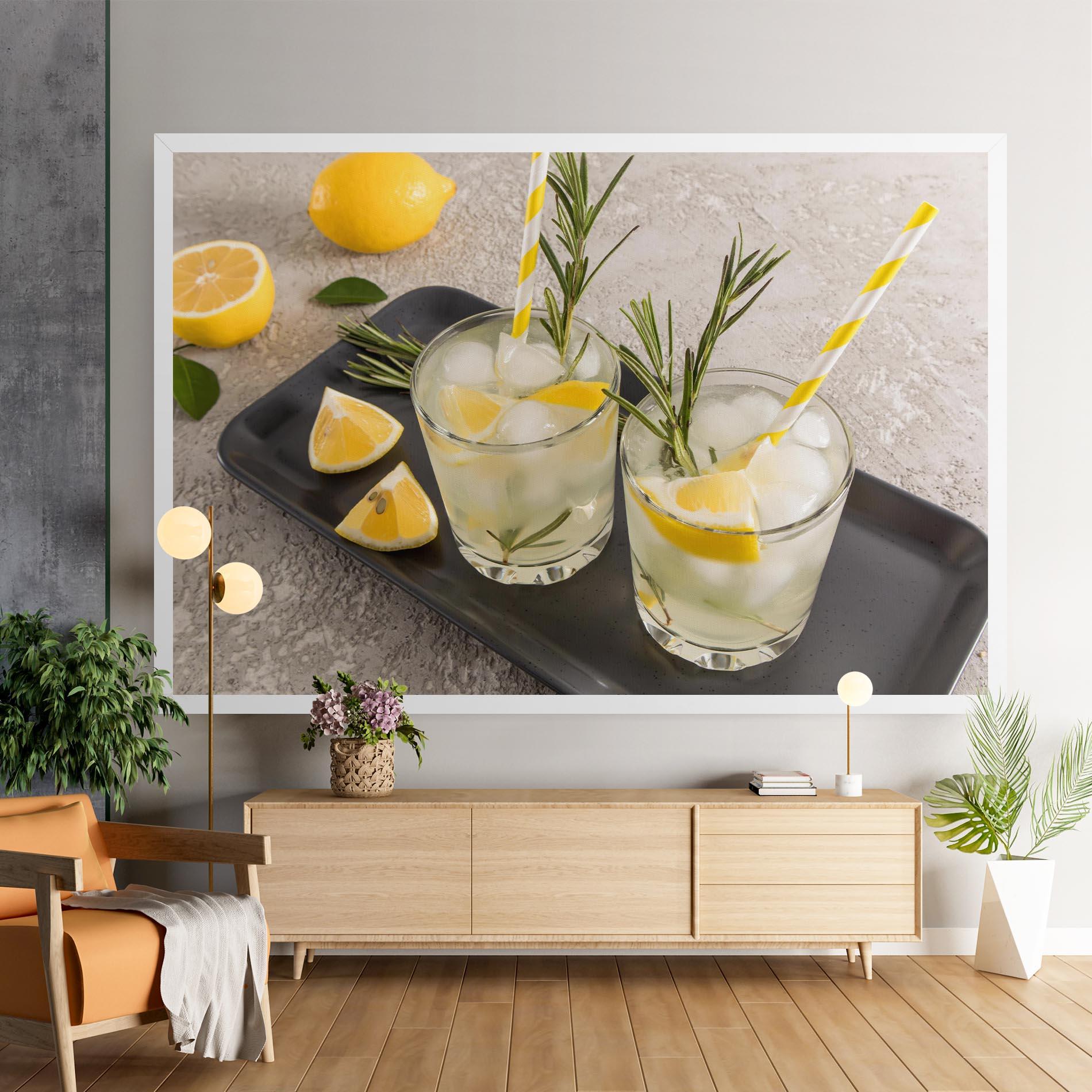 Tablou Canvas Fruit Vitamin Water mockup 9