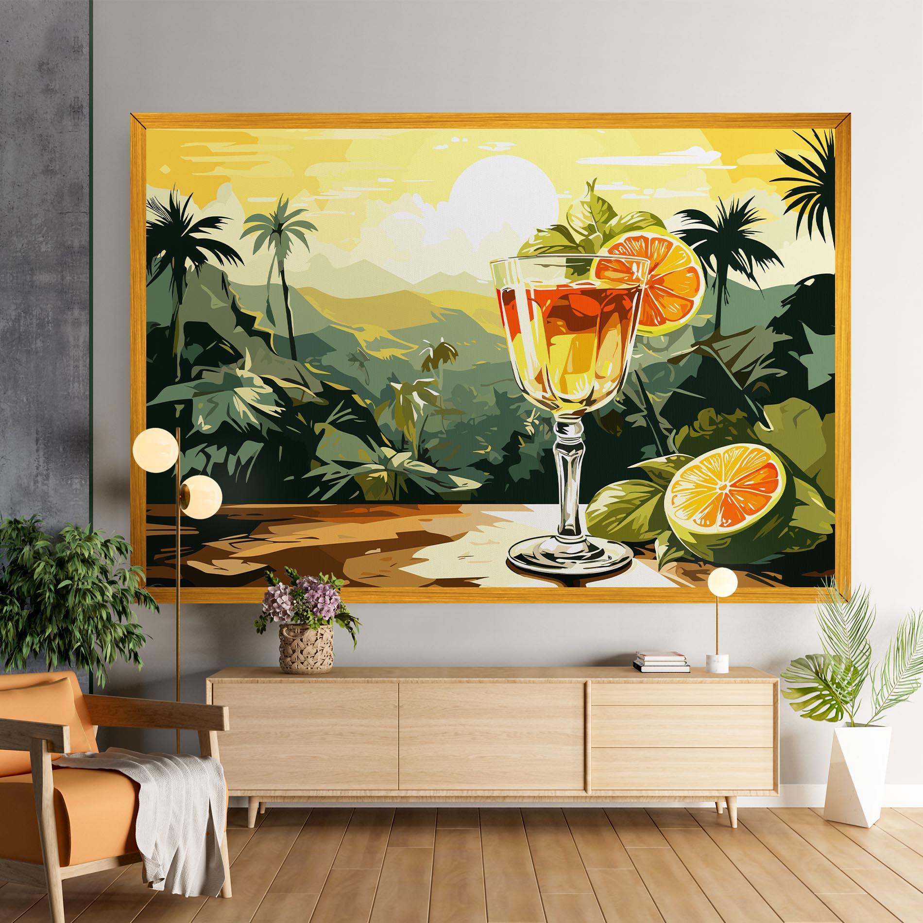 Tablou Canvas Orange Drink mockup 9