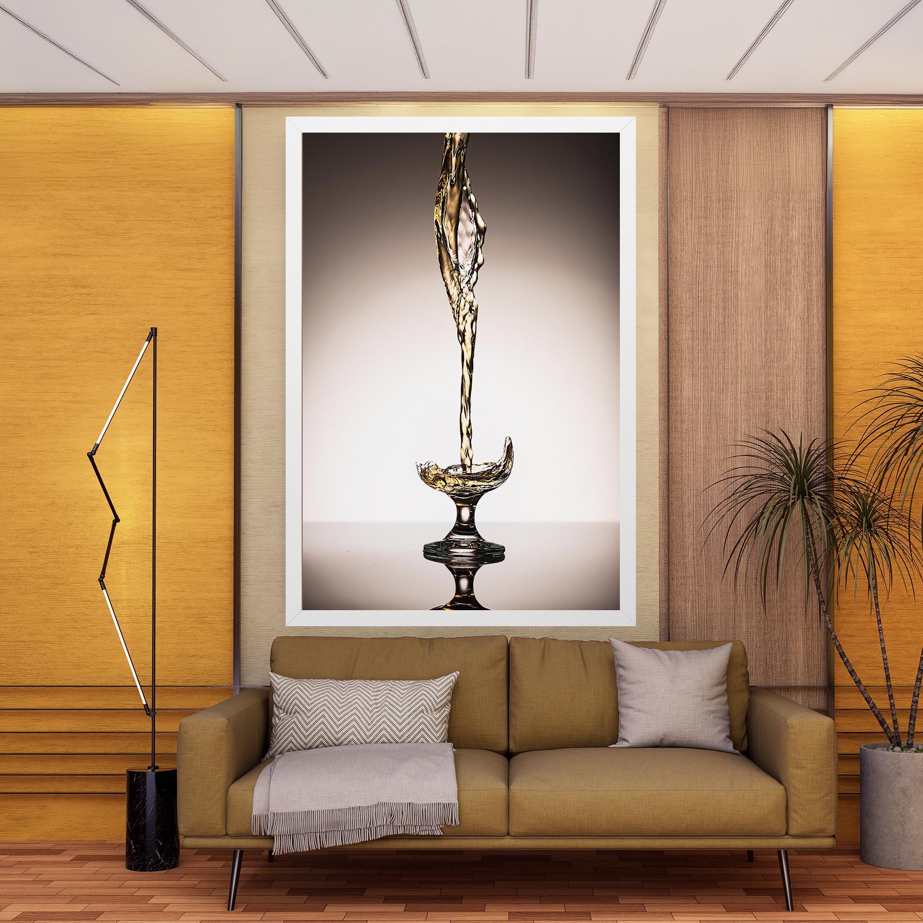 Tablou Canvas White Wine Splash mockup 9