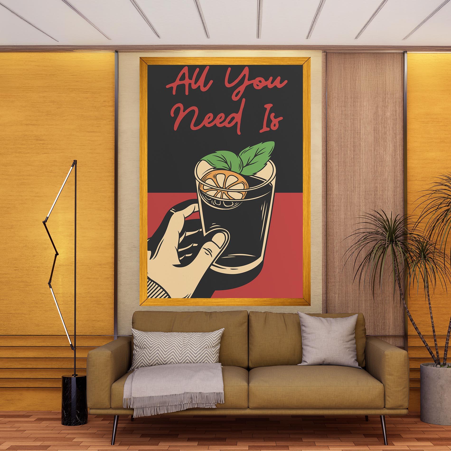 Tablou Canvas All U Need mockup 9