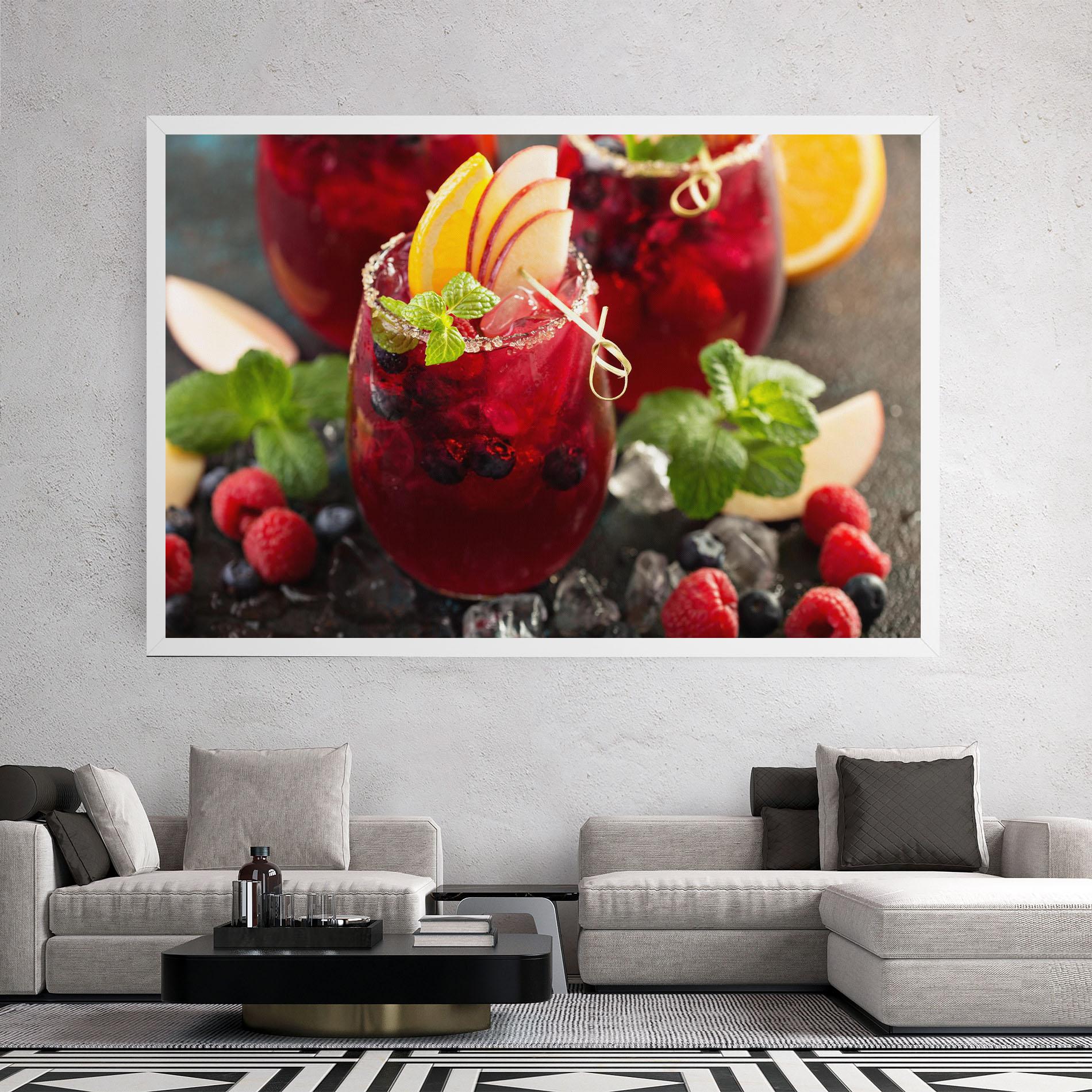 Tablou Canvas Berry Drink mockup 2