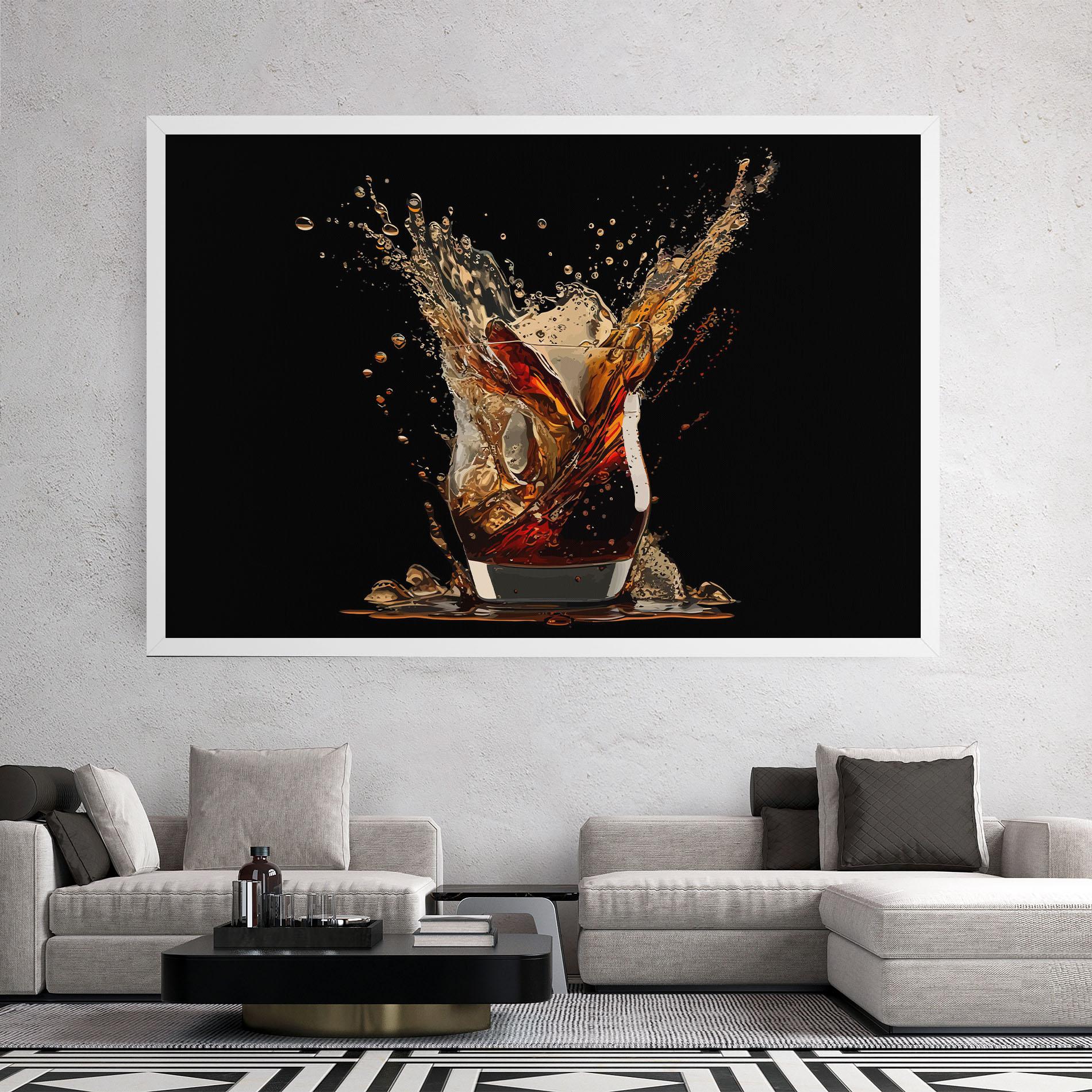 Tablou Canvas Cola Splash mockup 2