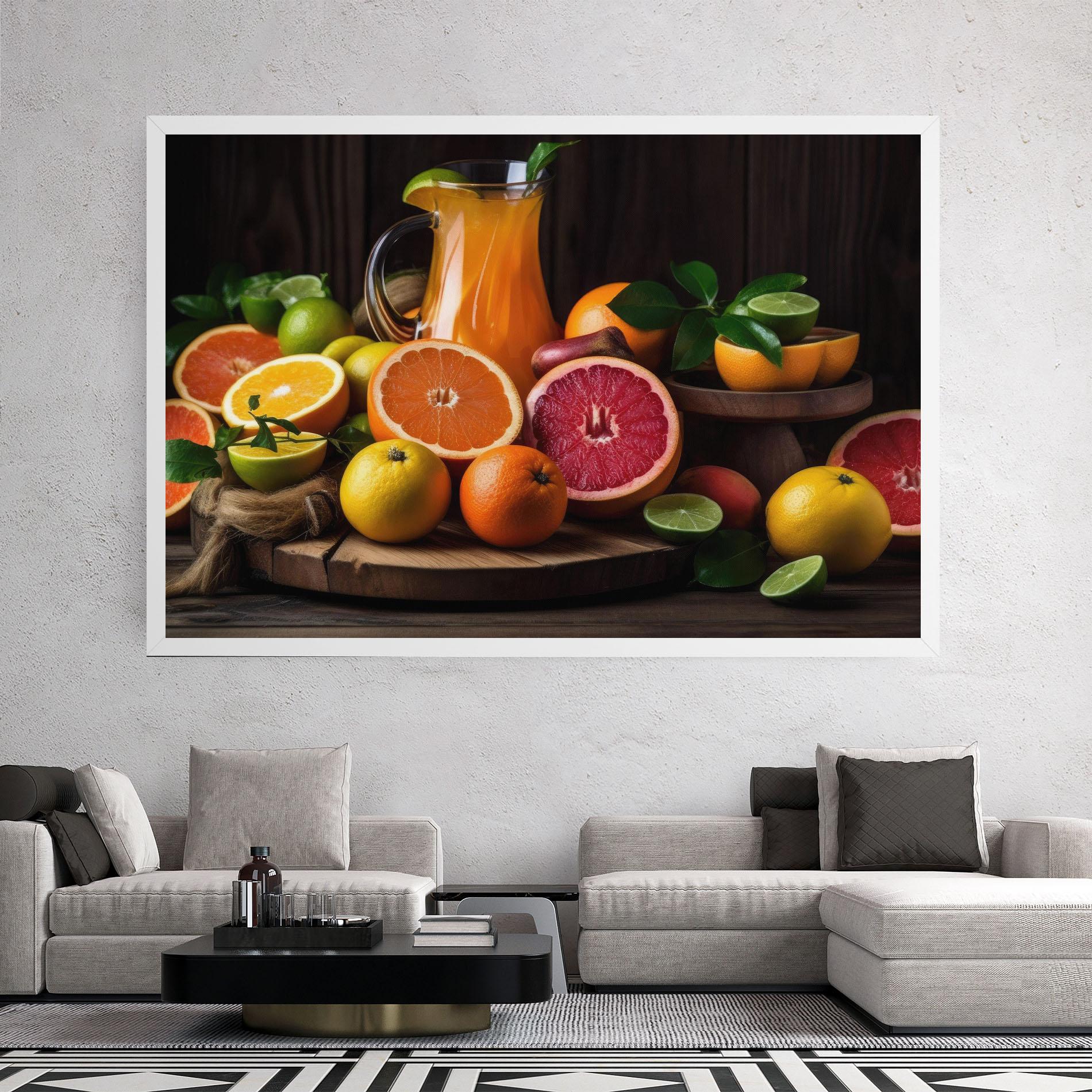Tablou Canvas Glass Of Orange Juice mockup 2