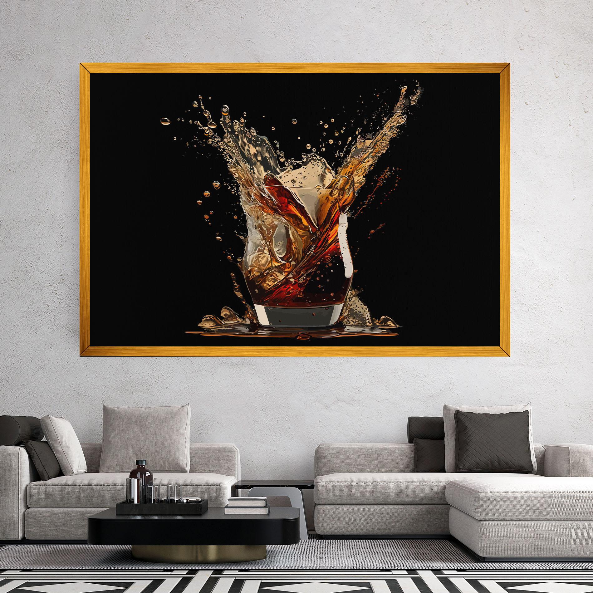 Tablou Canvas Cola Splash mockup 2