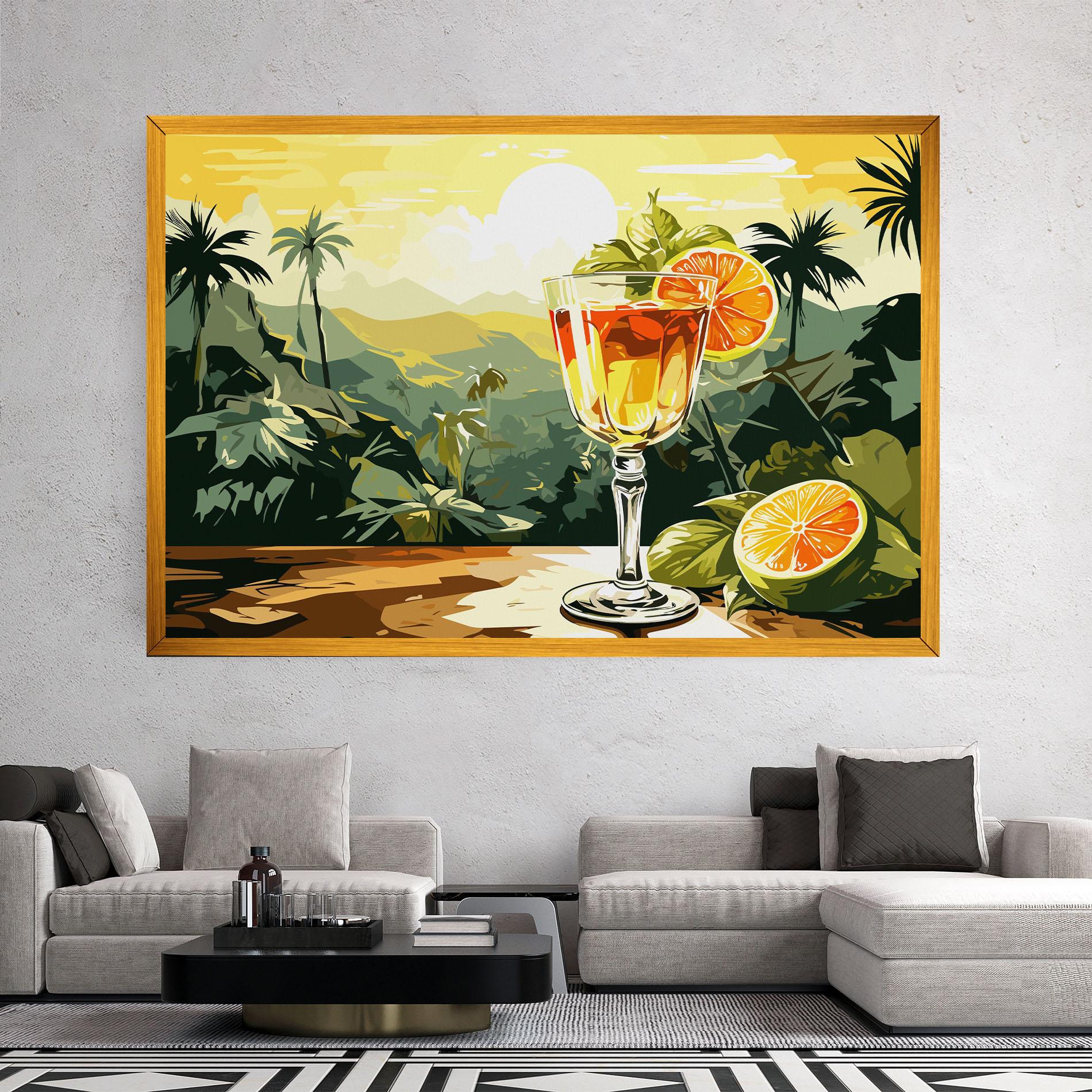 Tablou Canvas Orange Drink mockup 2