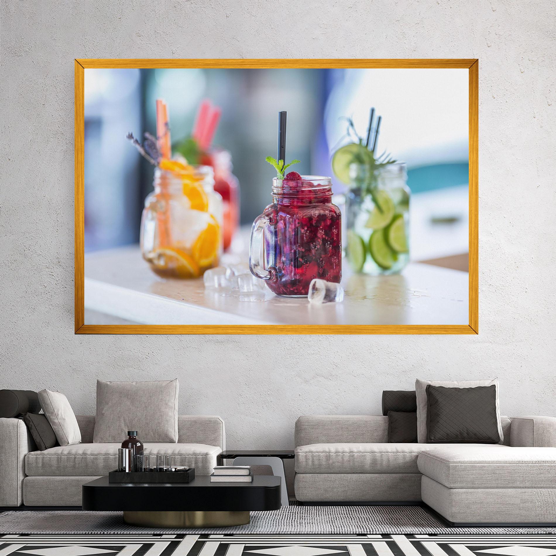 Tablou Canvas Orange Lime Lemonades mockup 2