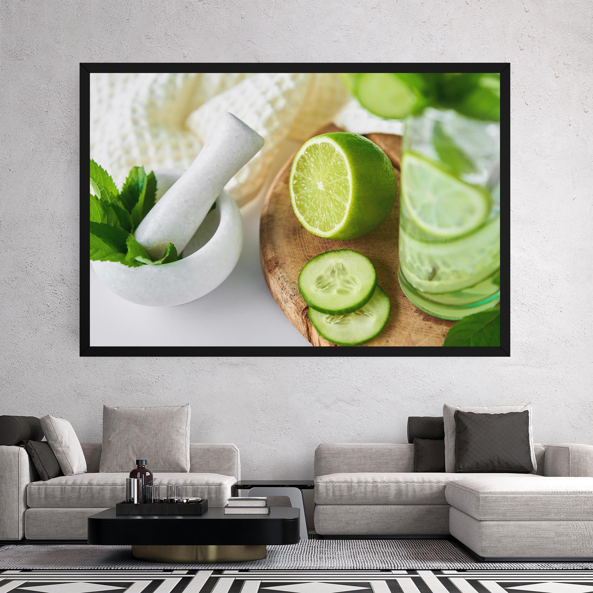 Tablou Canvas Detox Drink Lemonade mockup 2
