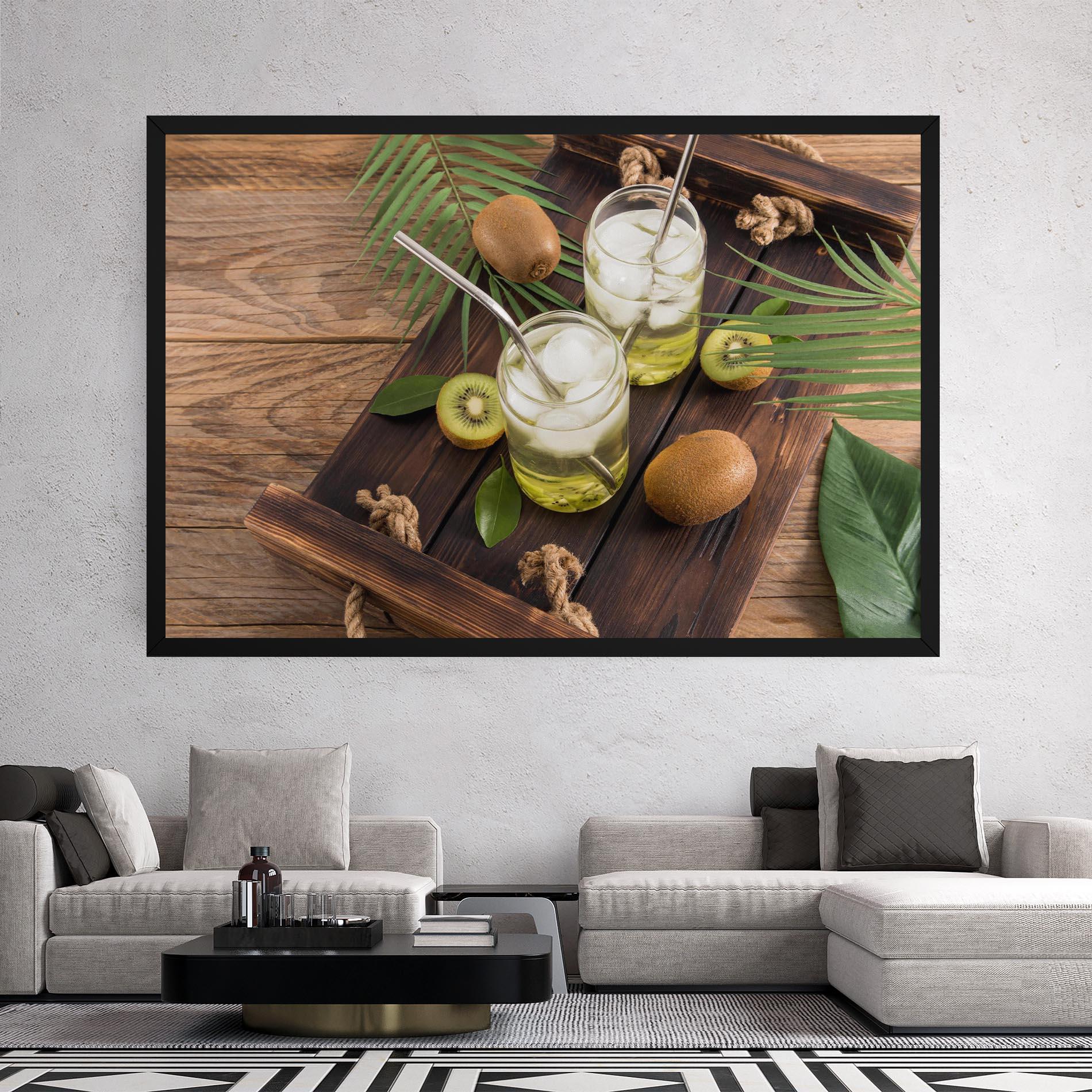 Tablou Canvas Kiwi Drinks mockup 2