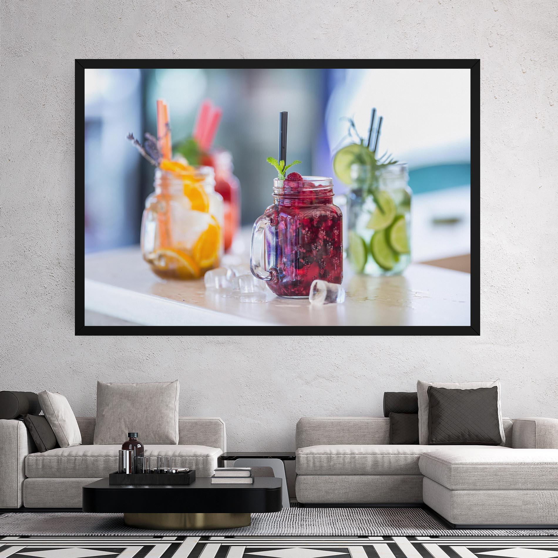 Tablou Canvas Orange Lime Lemonades mockup 2