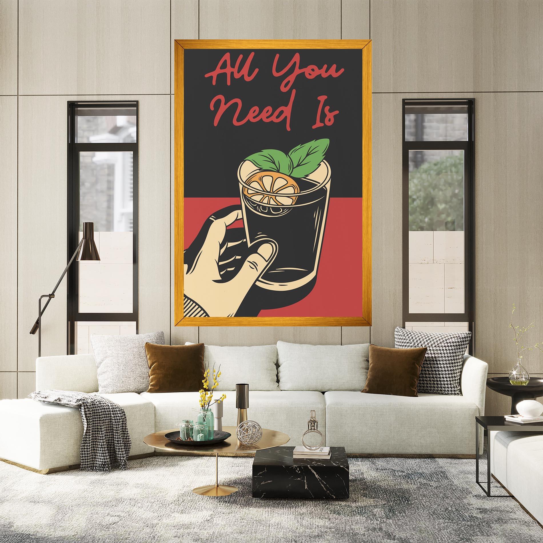 Tablou Canvas All U Need mockup 2