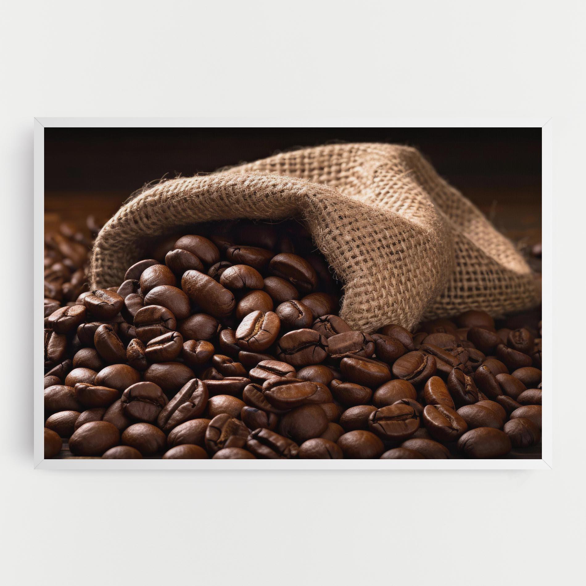 Tablou Canvas Bag Of Coffee Beans mockup 0