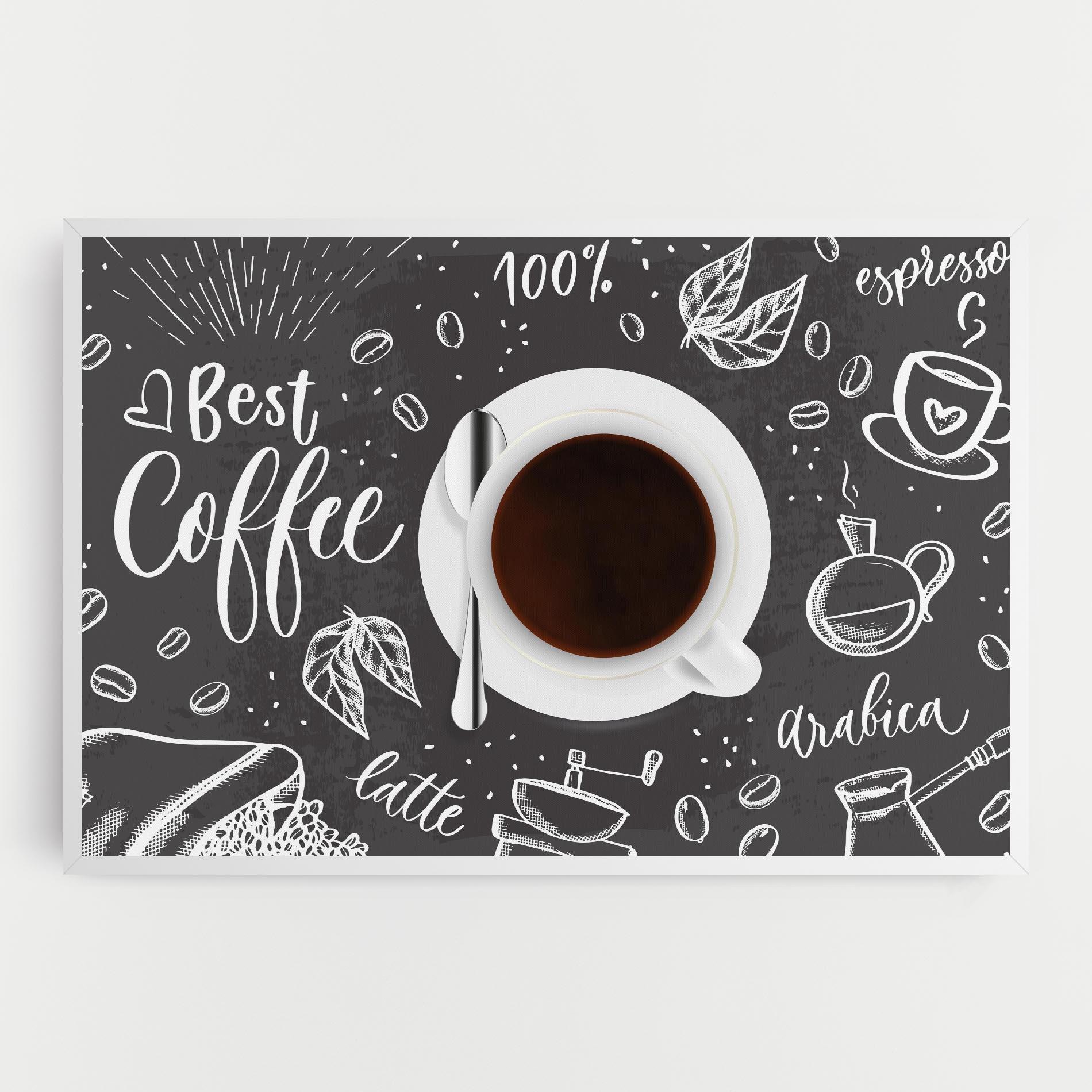 Tablou Canvas Best Coffee mockup 0