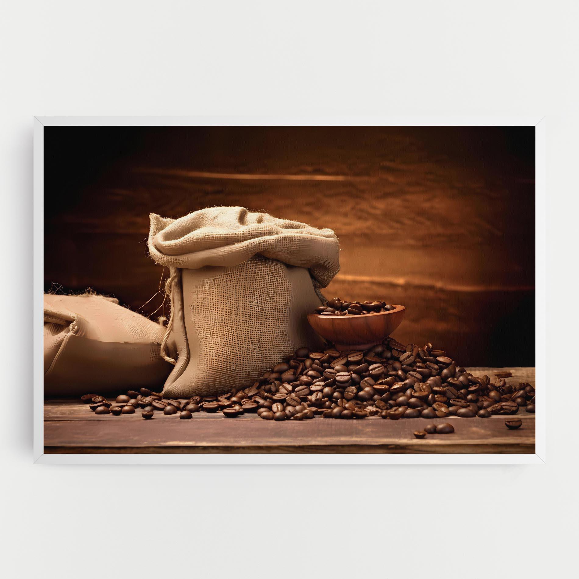 Tablou Canvas Big Bag Of Coffee Beans mockup 0