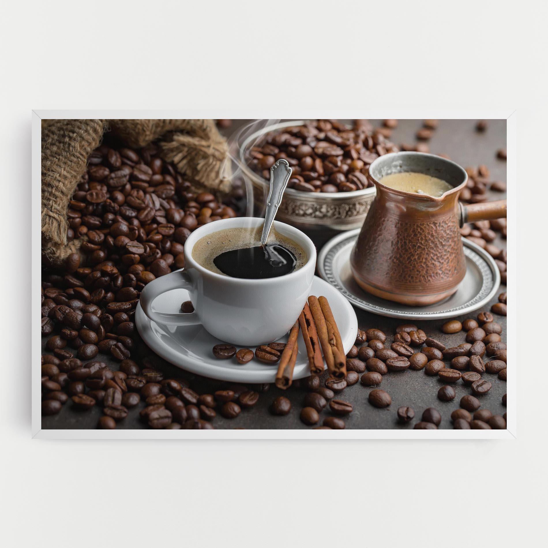 Tablou Canvas Black Coffee Beans mockup 0