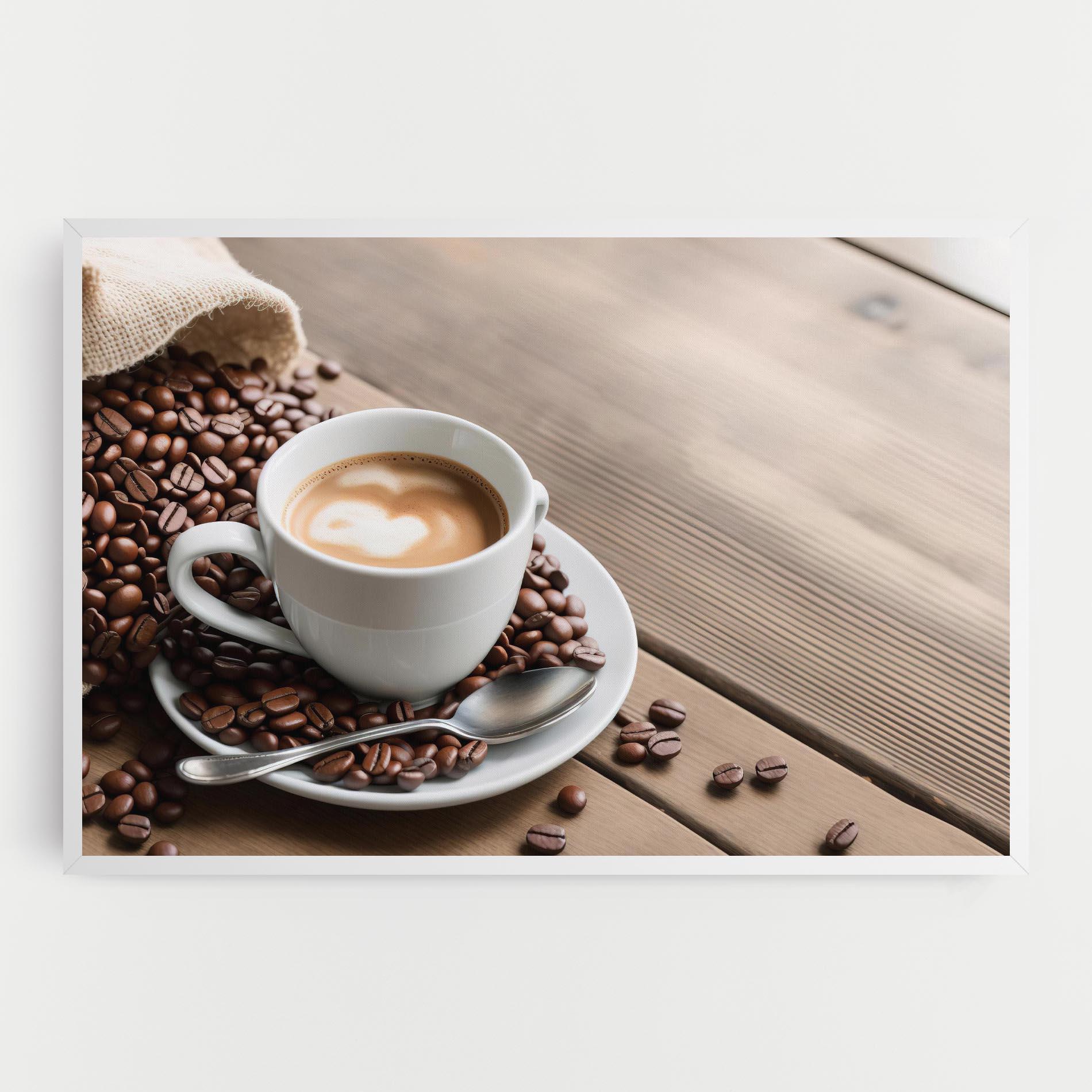 Tablou Canvas Coffee On Table mockup 0