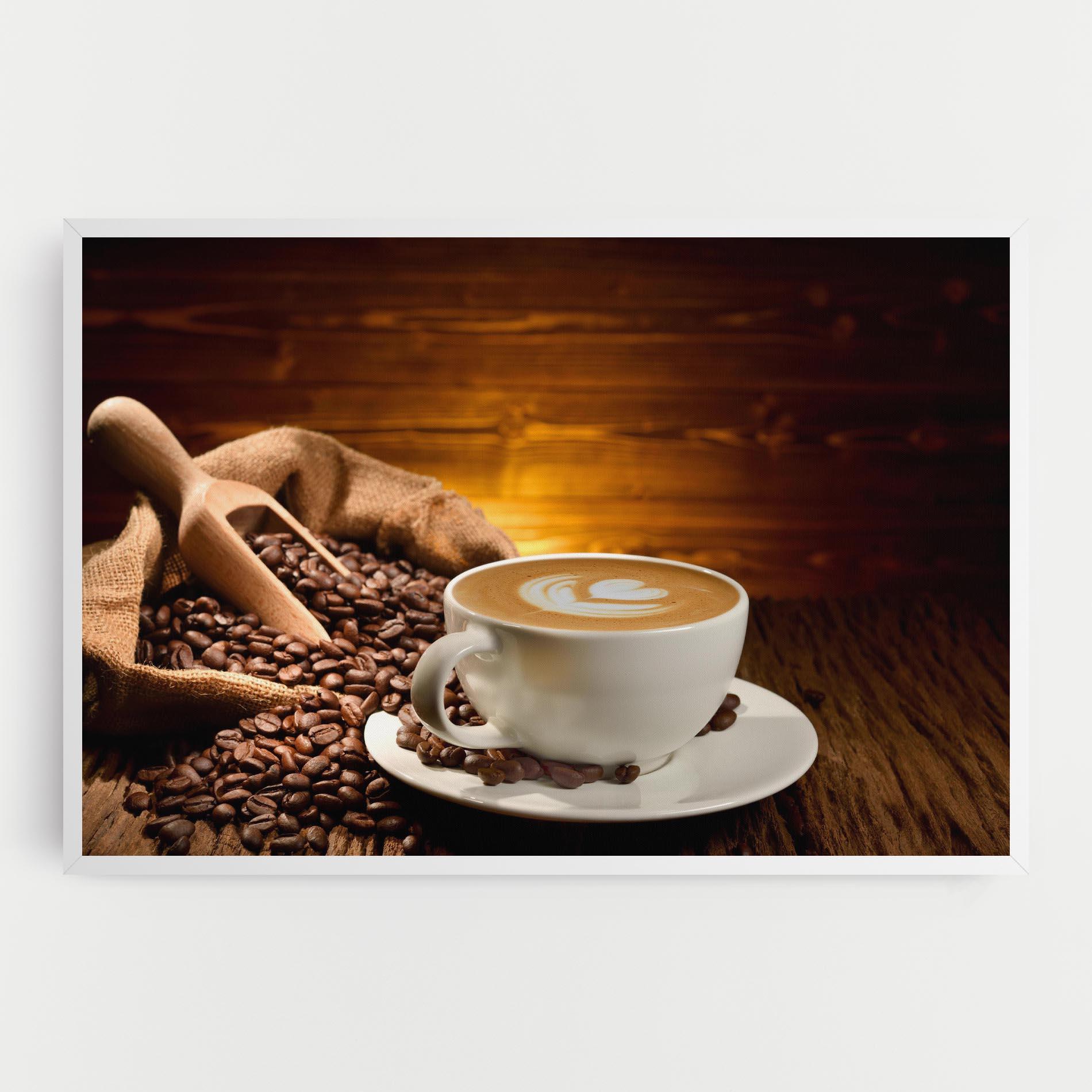 Tablou Canvas Latte Coffee mockup 0