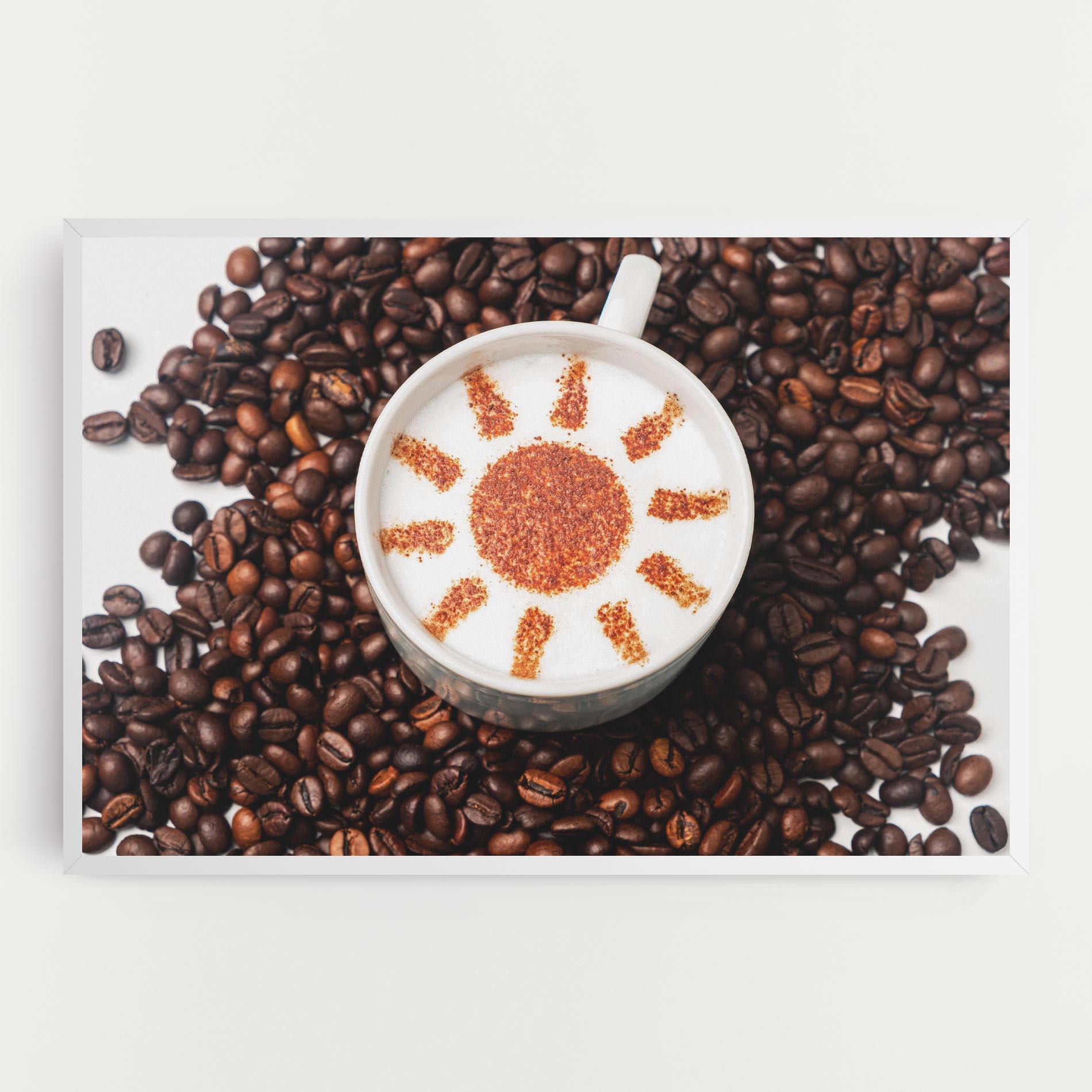 Tablou Canvas Sun Pattern Coffee mockup 0