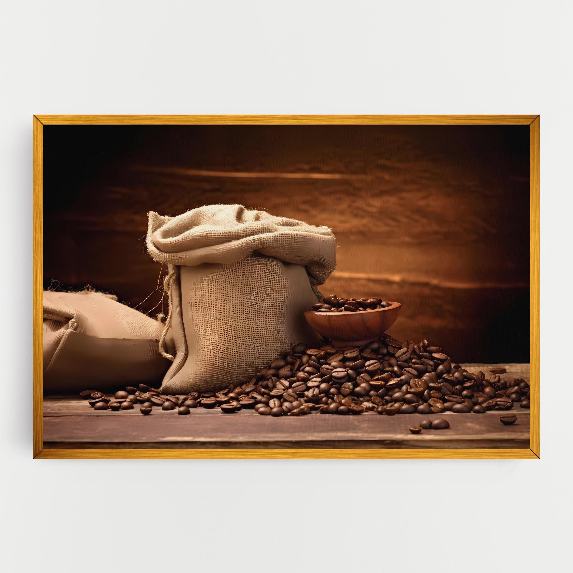 Big Bag Of Coffee Beans mockup 0