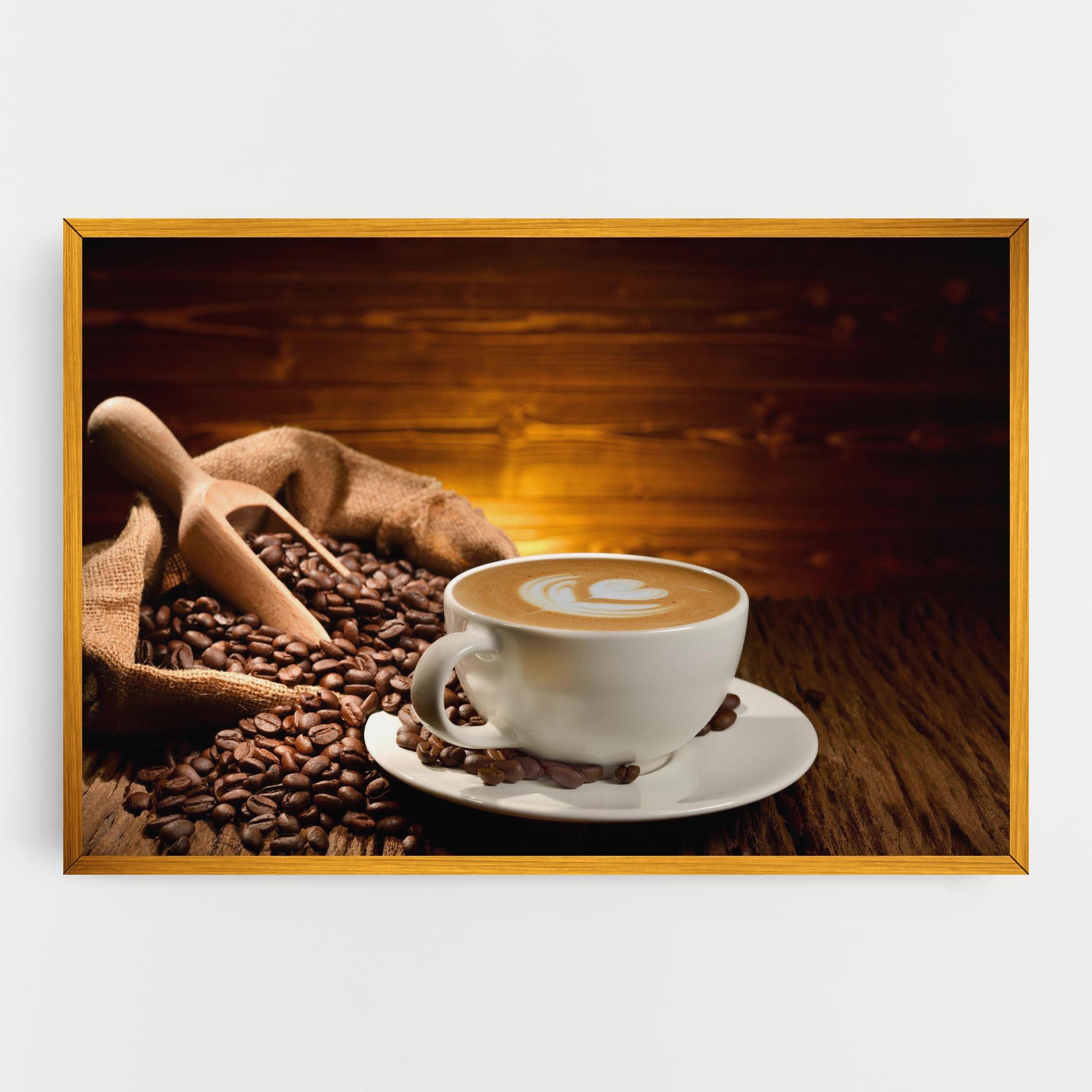 Tablou Canvas Latte Coffee mockup 0