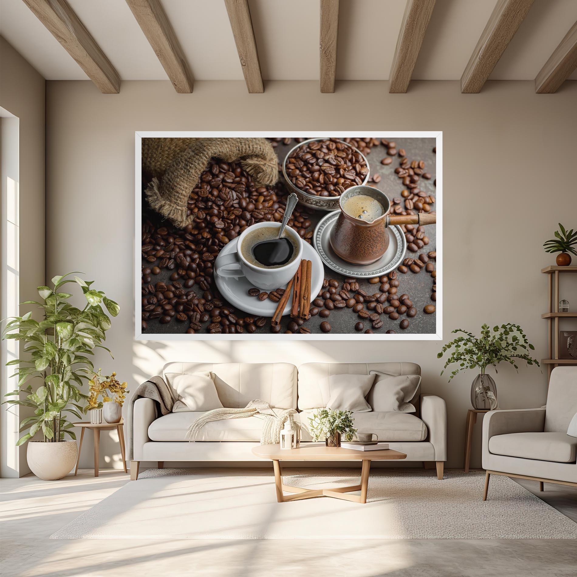 Tablou Canvas Black Coffee Bean mockup 6