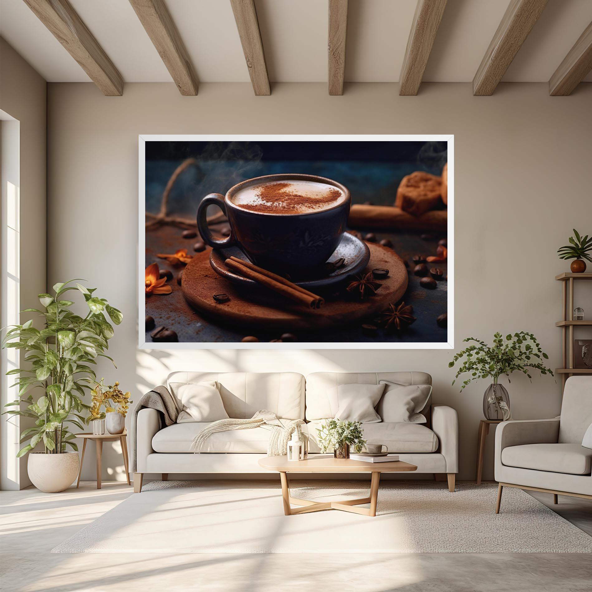 Tablou Canvas Cinnamon Coffee Cup mockup 6