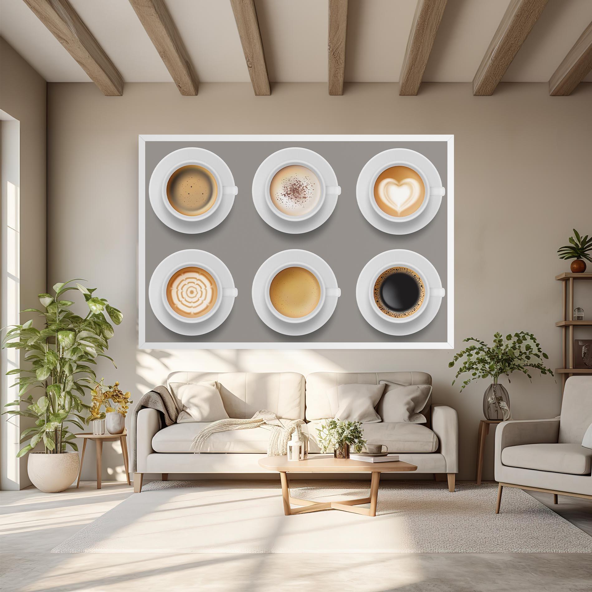 Tablou Canvas Coffee Cups Mix mockup 6