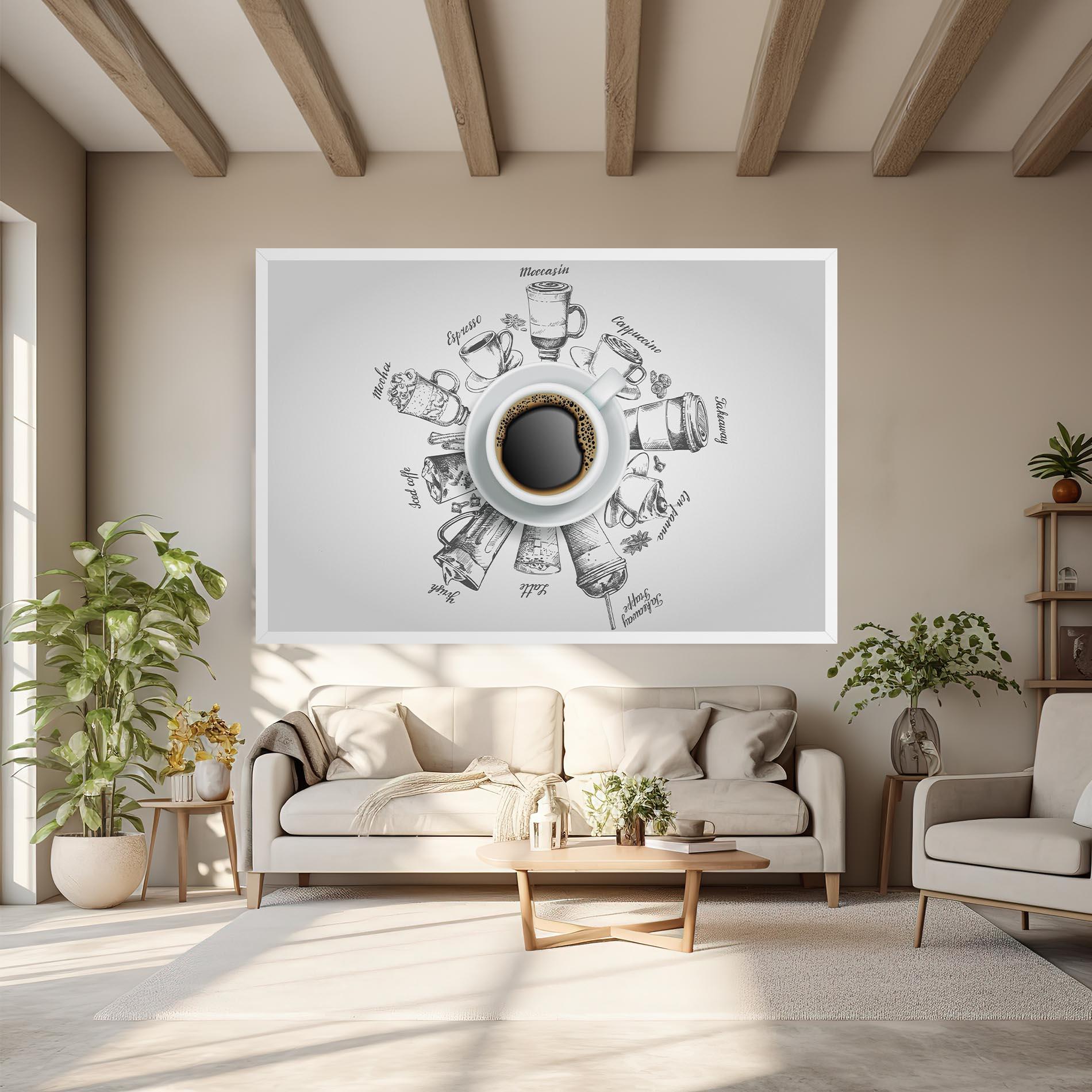 Tablou Canvas Coffee List mockup 6