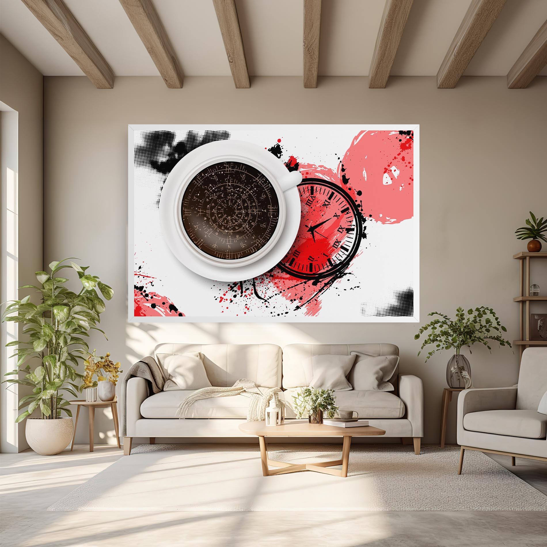 Tablou Canvas Coffee Reading mockup 6