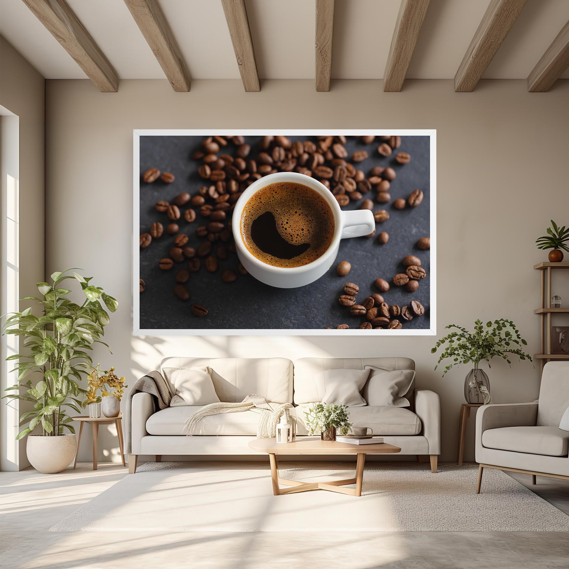 Tablou Canvas Espresso Close Up mockup 6