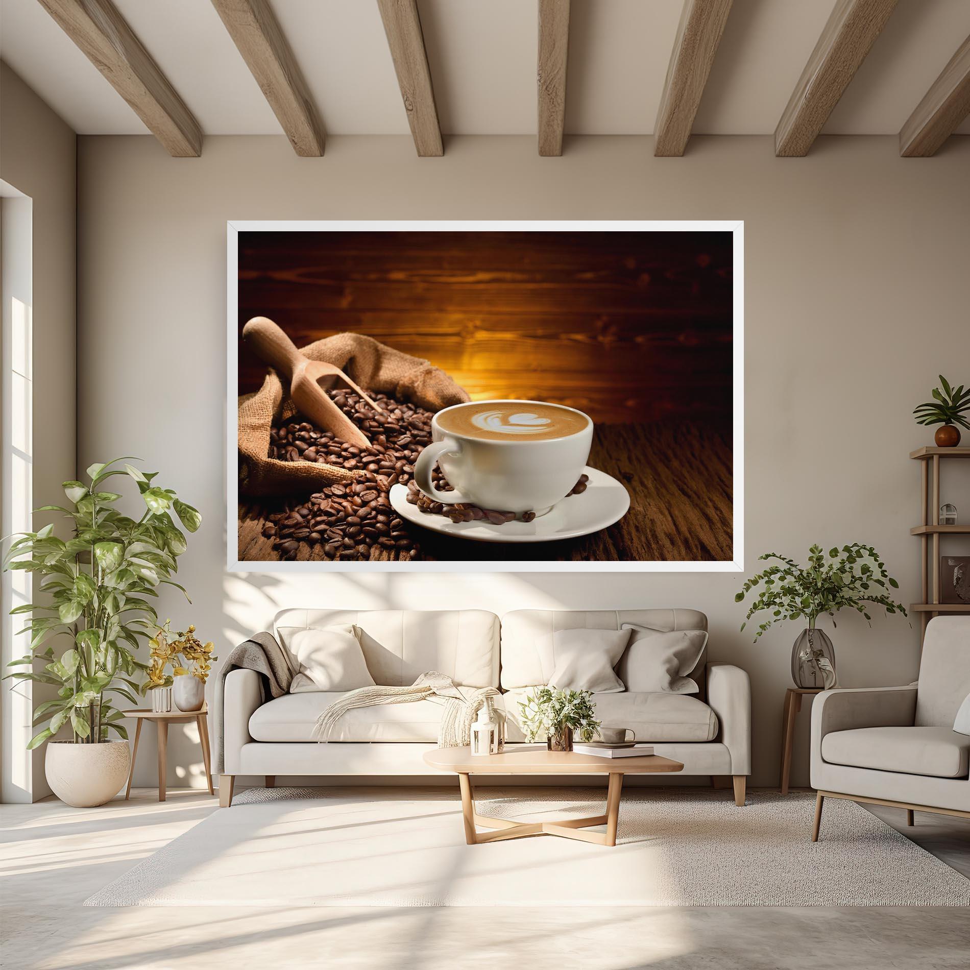 Tablou Canvas Latte Coffee mockup 6