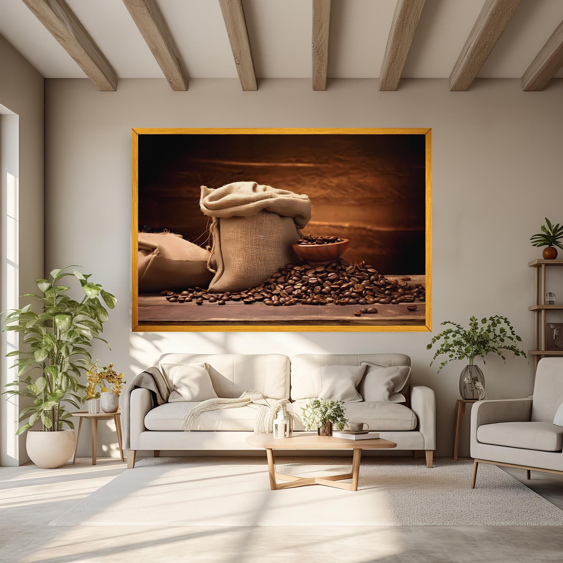 Big Bag Of Coffee Beans mockup 6