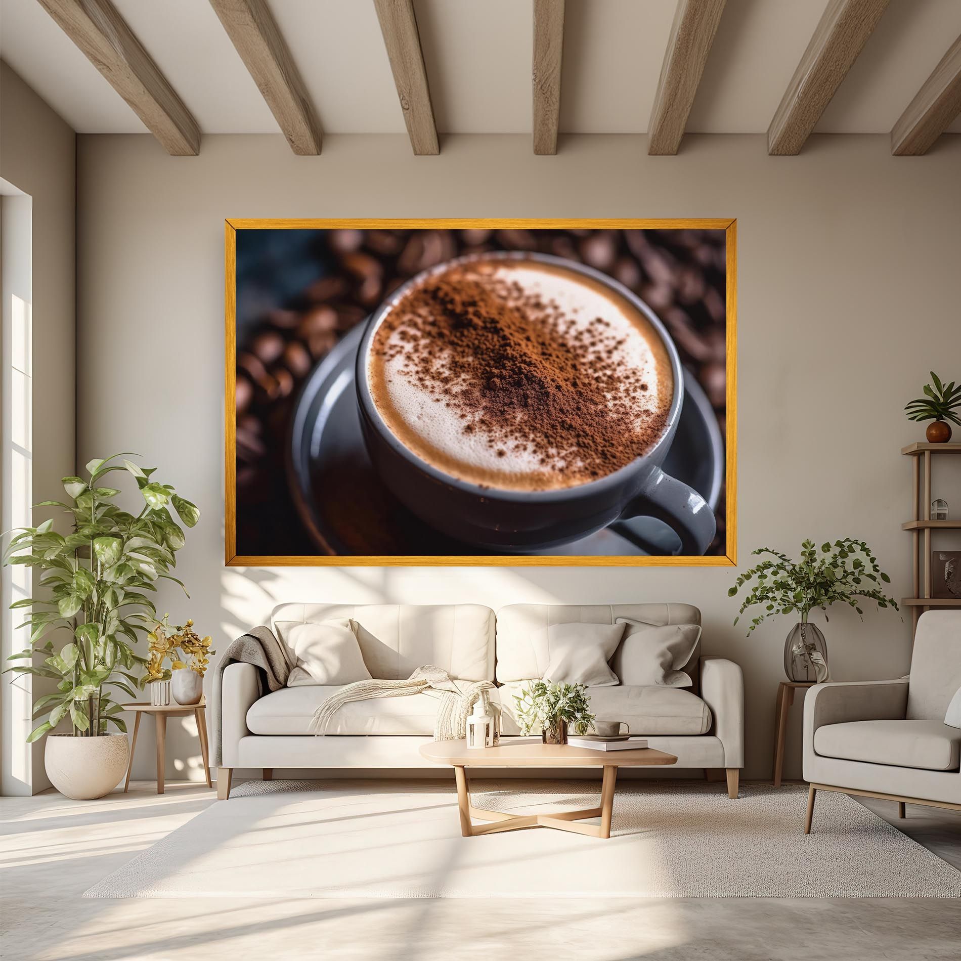 Cappuccino Coffee Close Up mockup 6