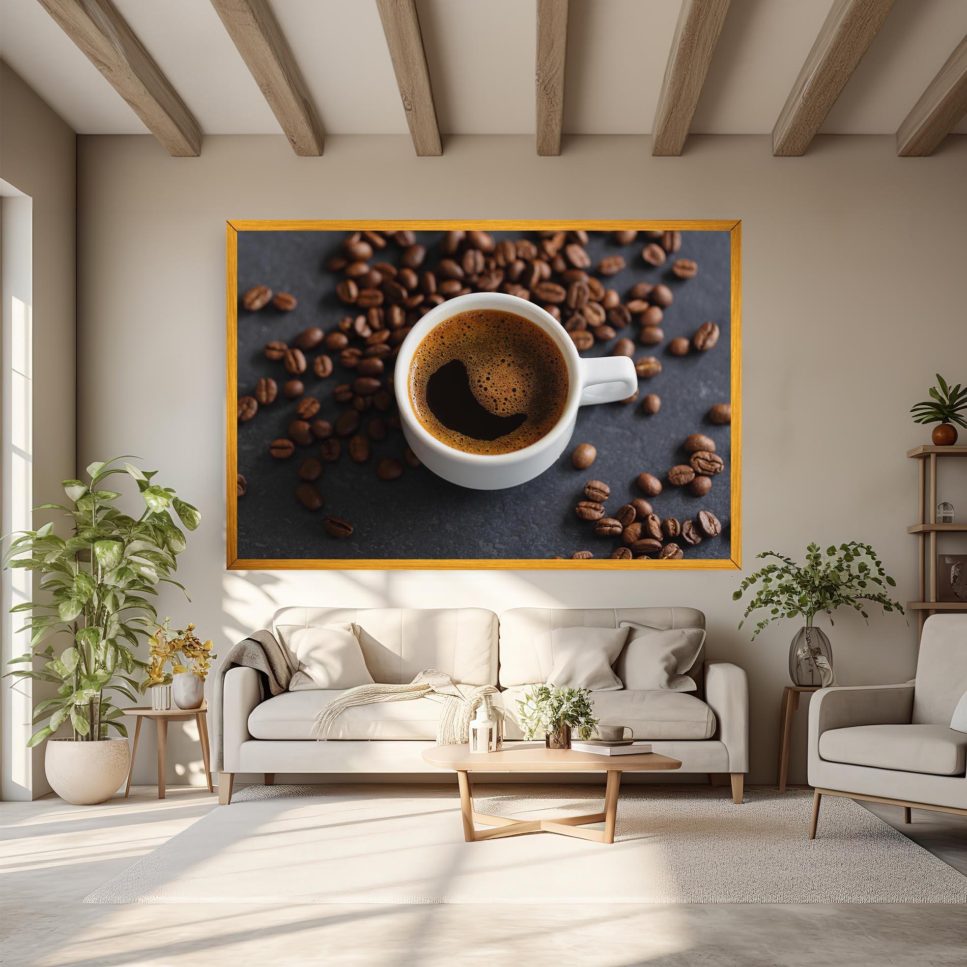 Tablou Canvas Espresso Close Up mockup 6