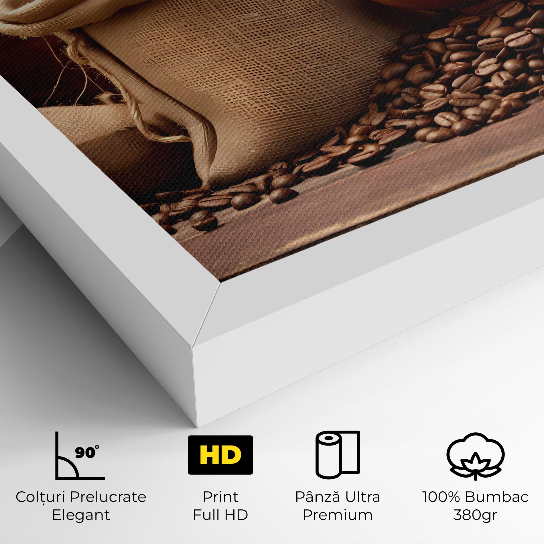 Tablou Canvas Big Bag Of Coffee Beans mockup 4