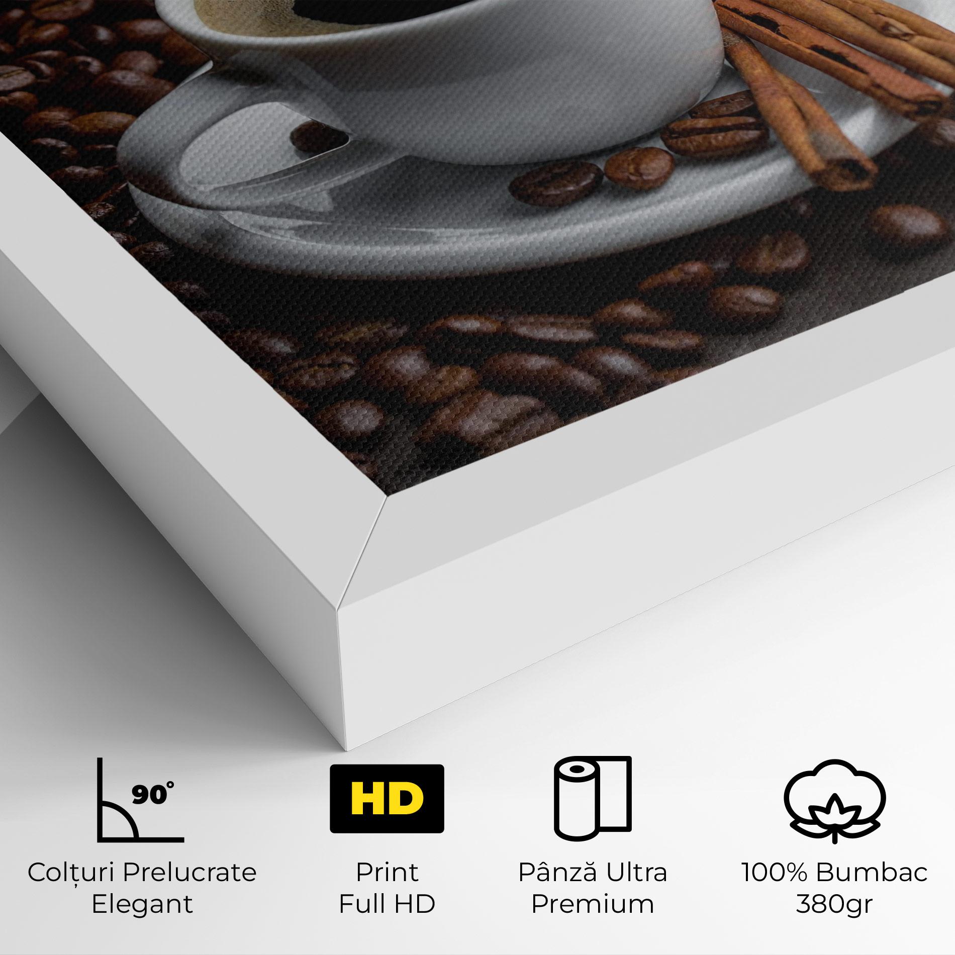 Tablou Canvas Black Coffee Beans mockup 4