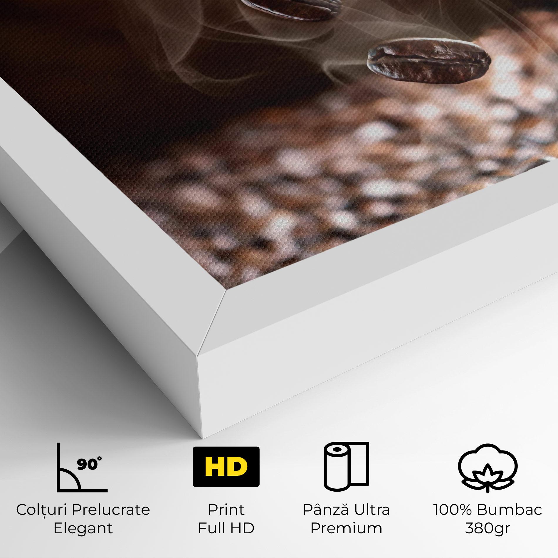 Tablou Canvas Close Up Falling Beans mockup 4