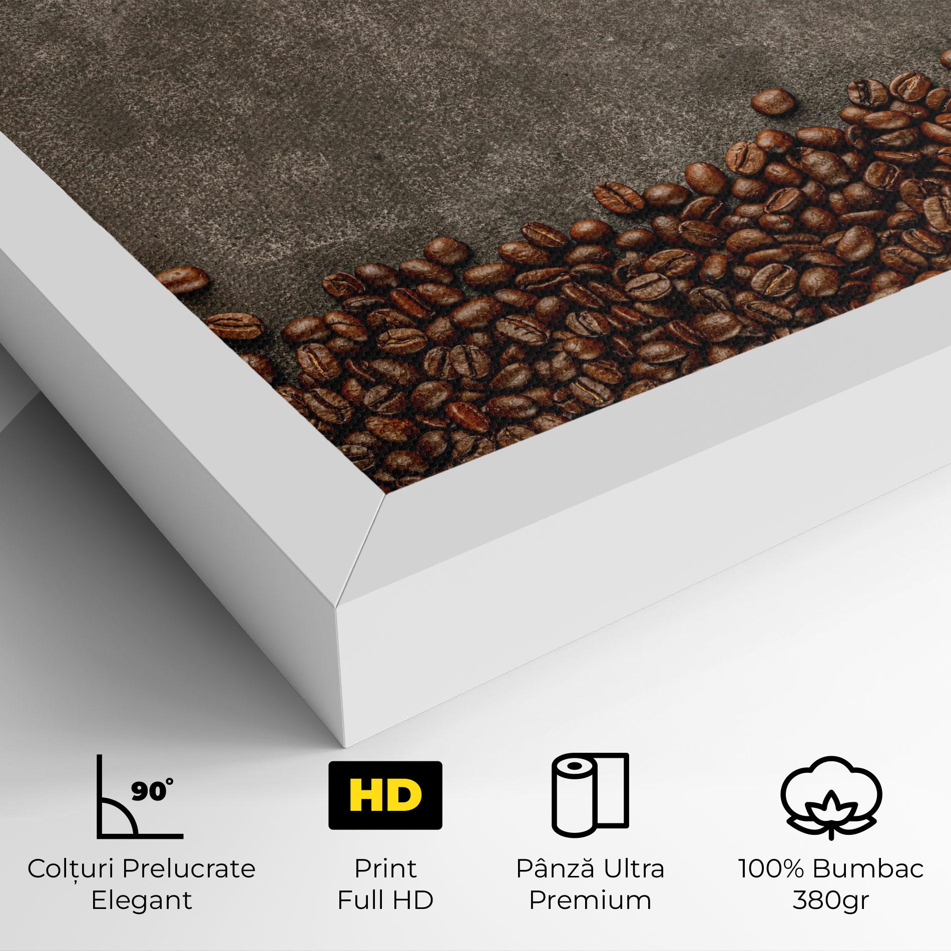 Tablou Canvas Coffee On Grey Table mockup 4