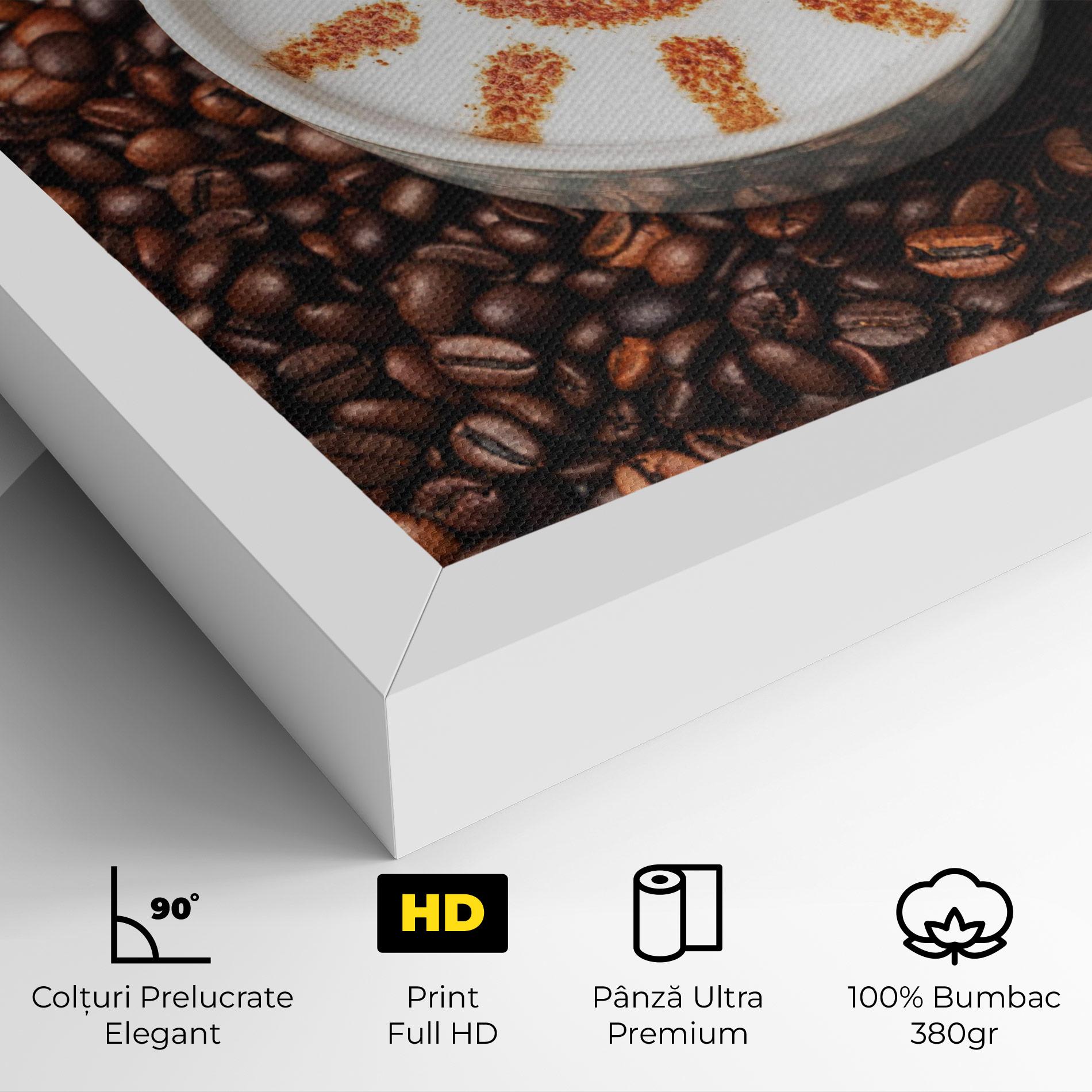 Tablou Canvas Sun Pattern Coffee mockup 4