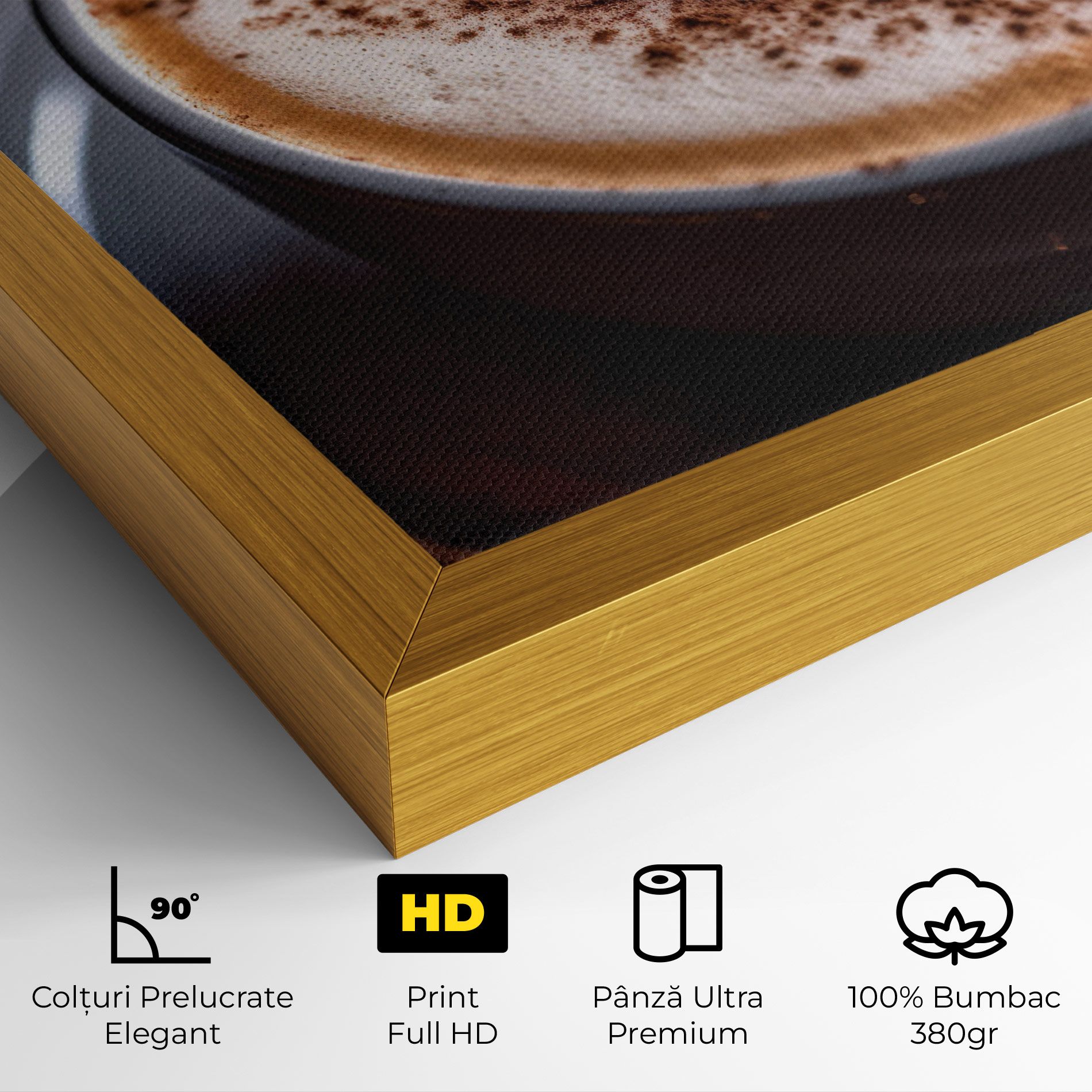 Cappuccino Coffee Close Up mockup 4